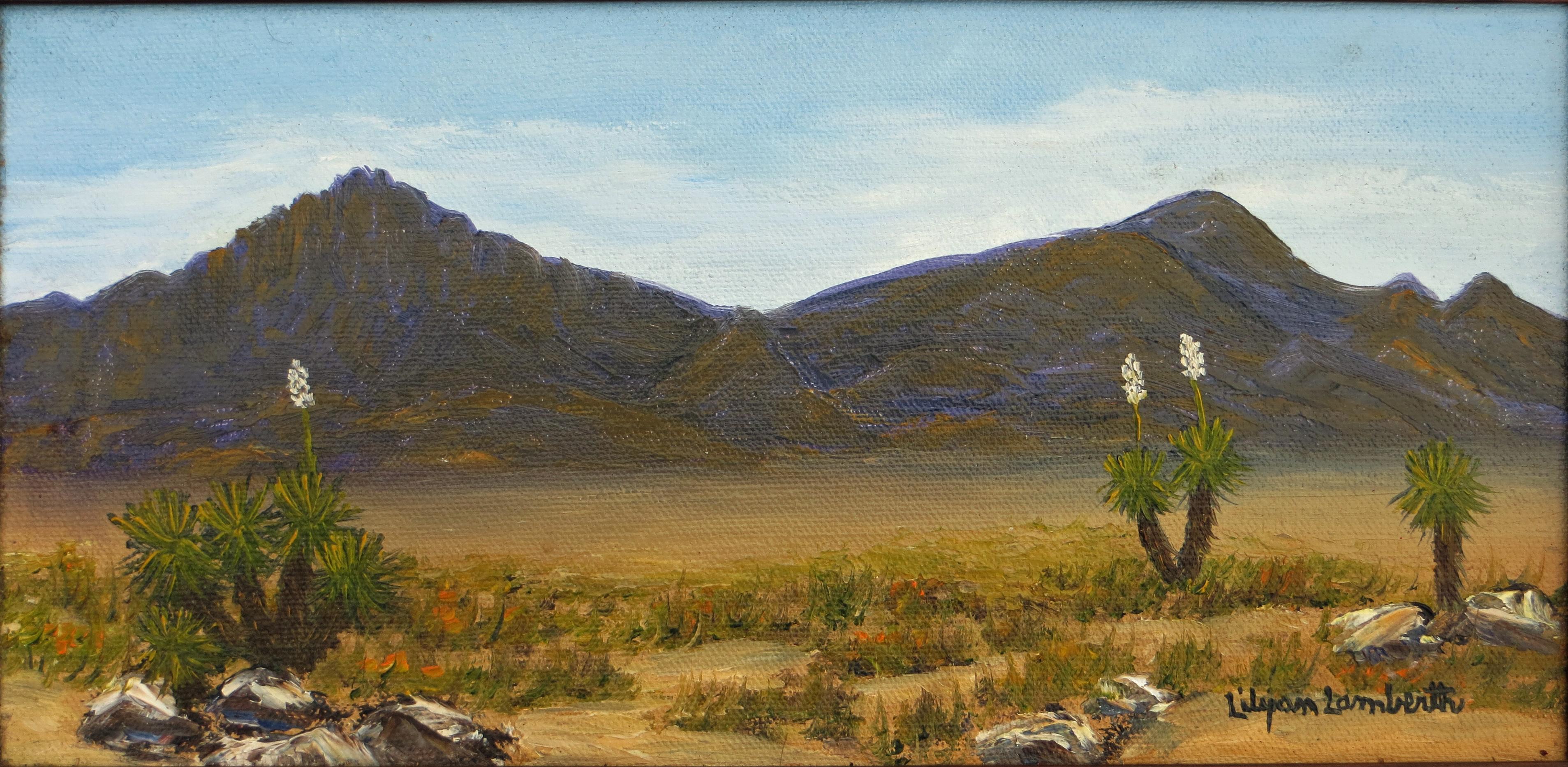 Lilyan Helen Lamberth  Landscape Painting - Southwestern Desert Landscape