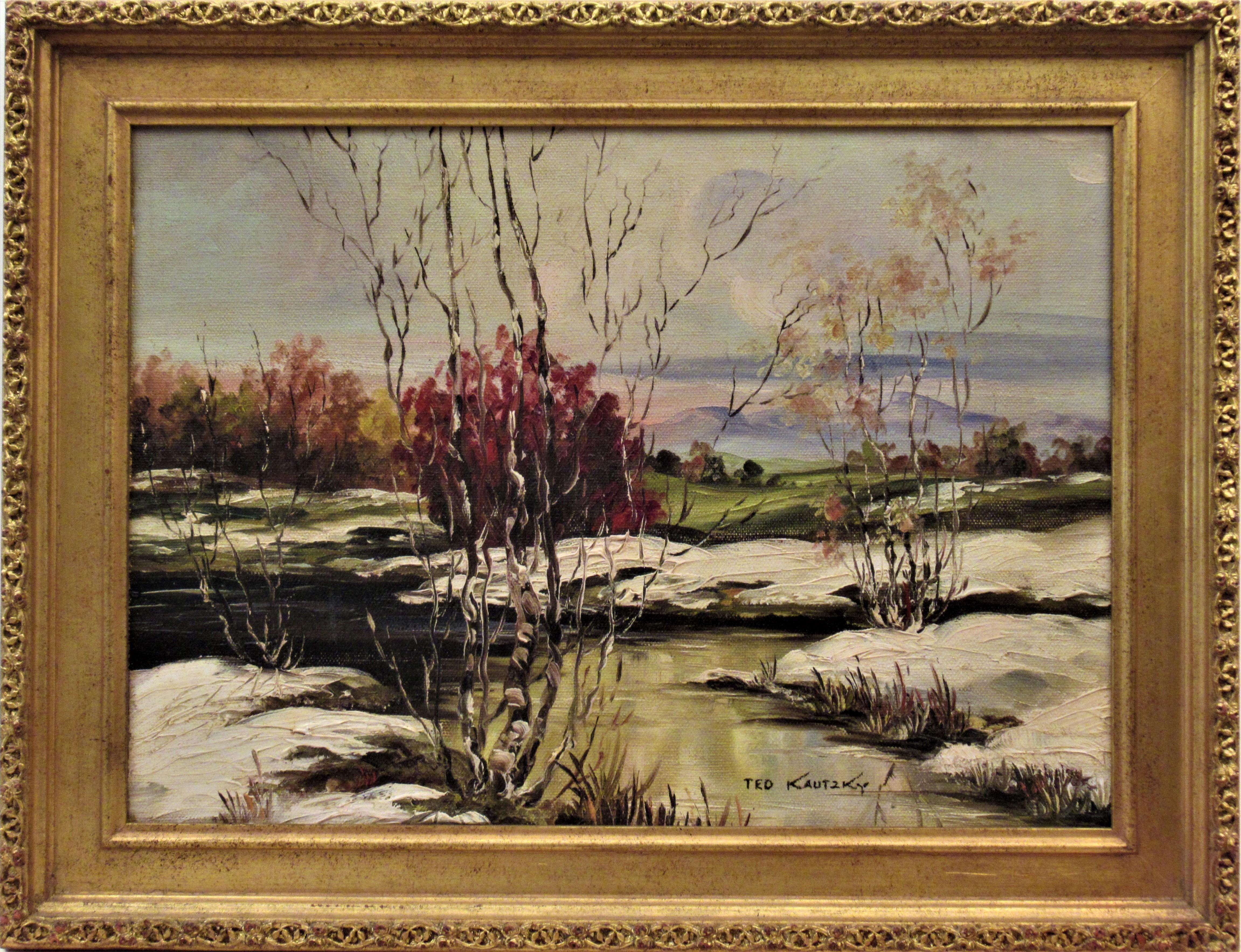 Theodore (Ted) Kautzky Landscape Painting - Winter Landscape
