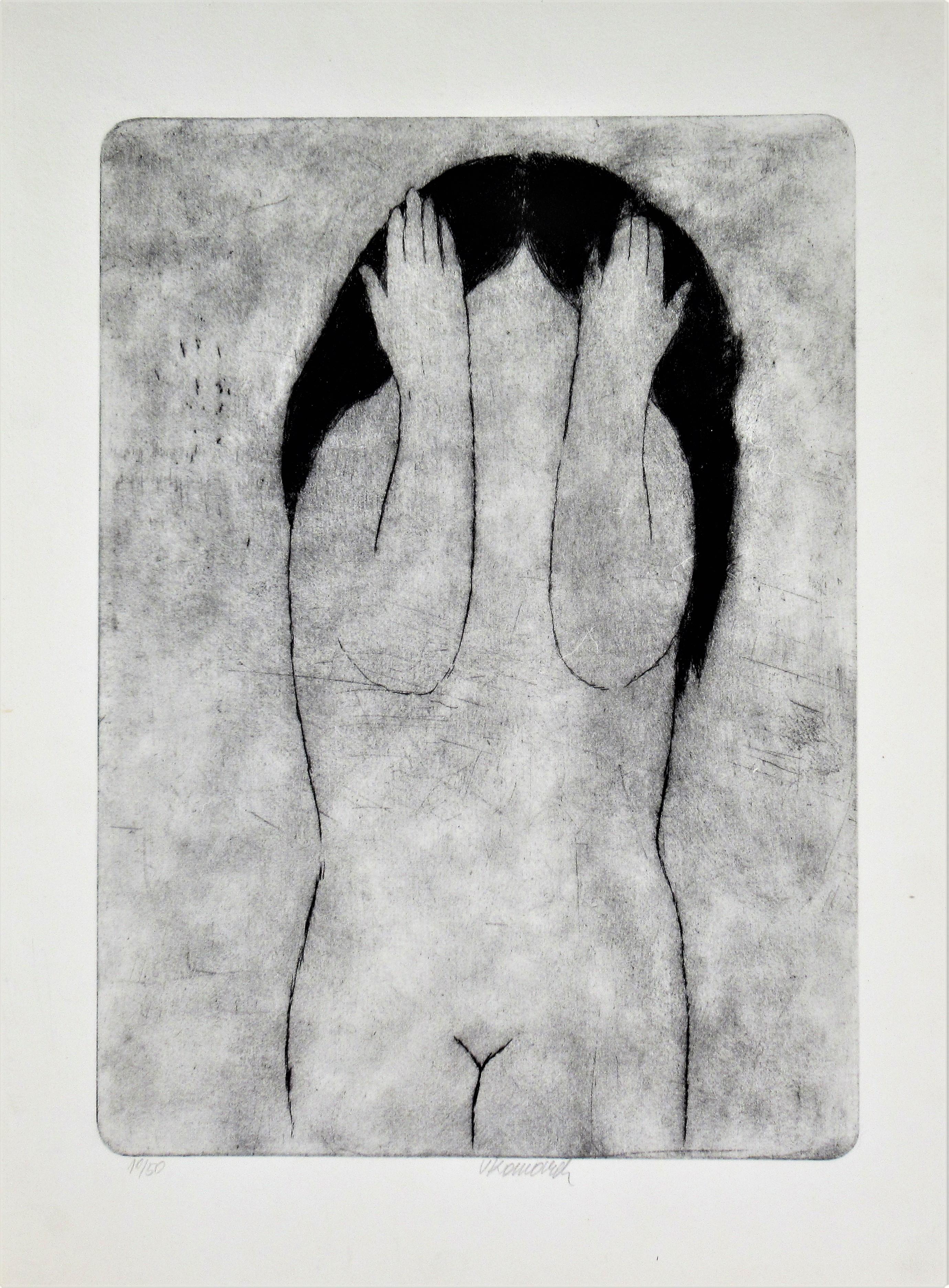 Nude Print de Vladimir Komarek - Mujer desnuda