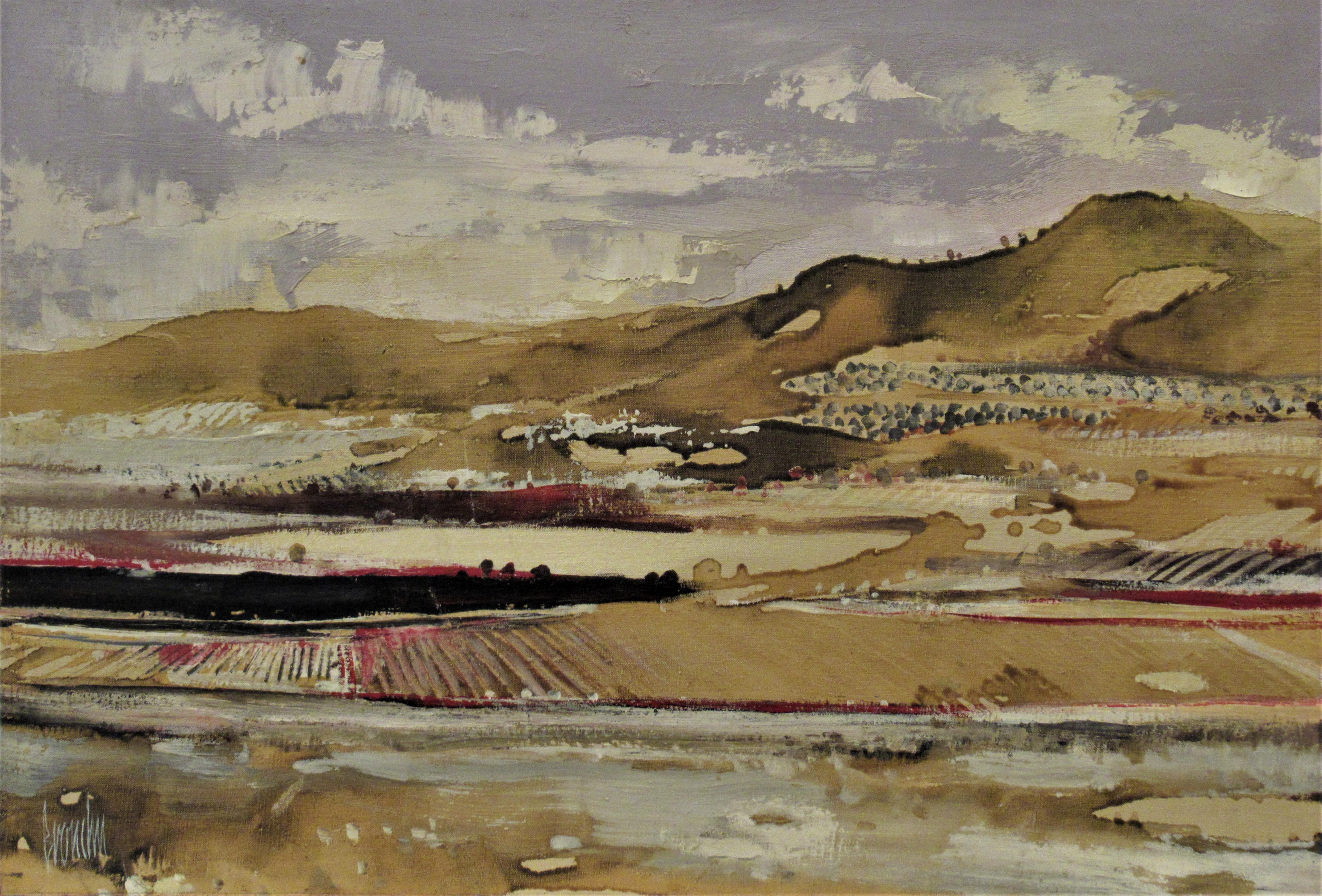 Jose Salvador Rodriguez Bronchu Landscape Painting - Paisaje, Godella (Valencia) Espana