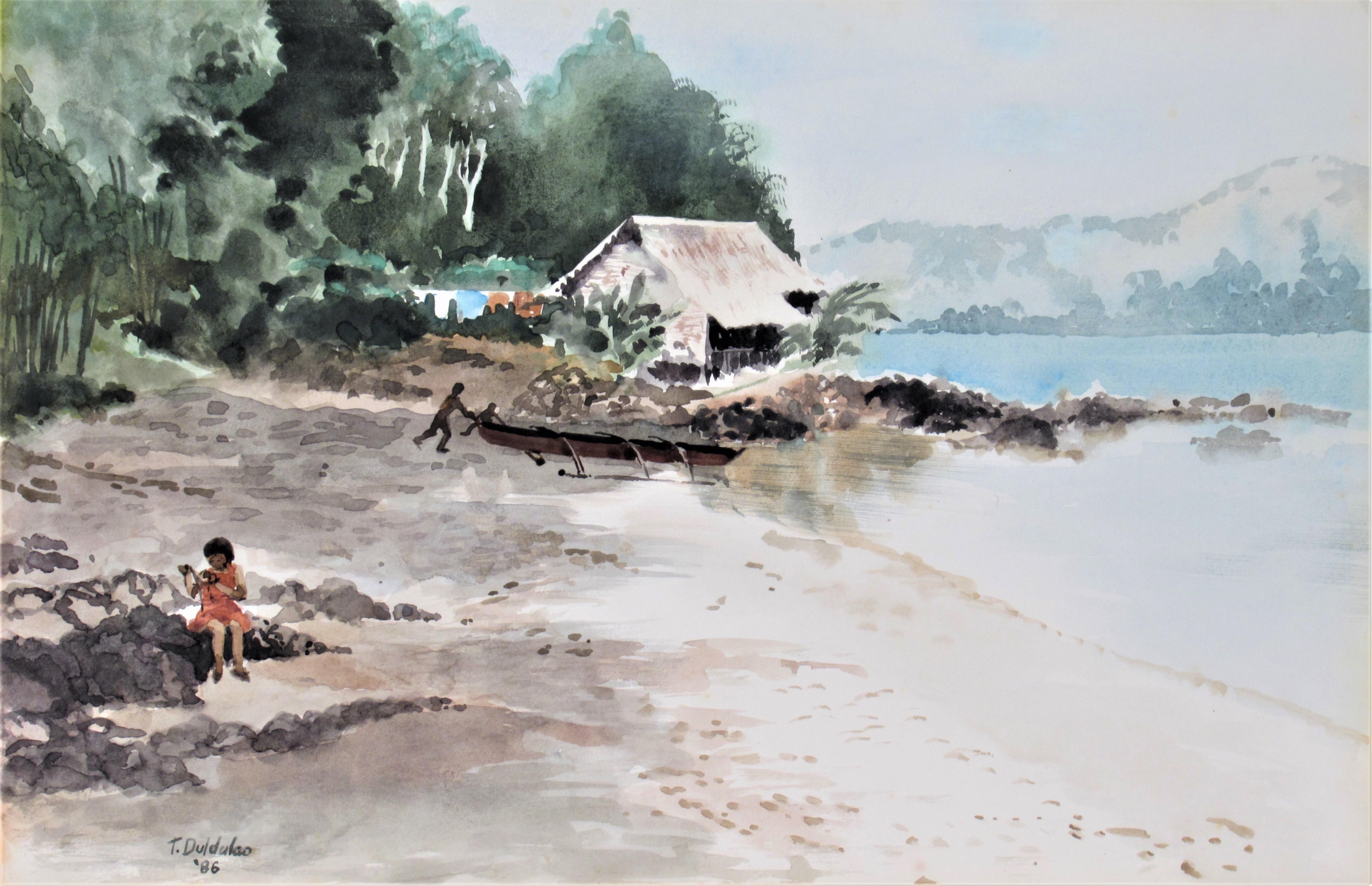 Coastal Landscape mit Kind