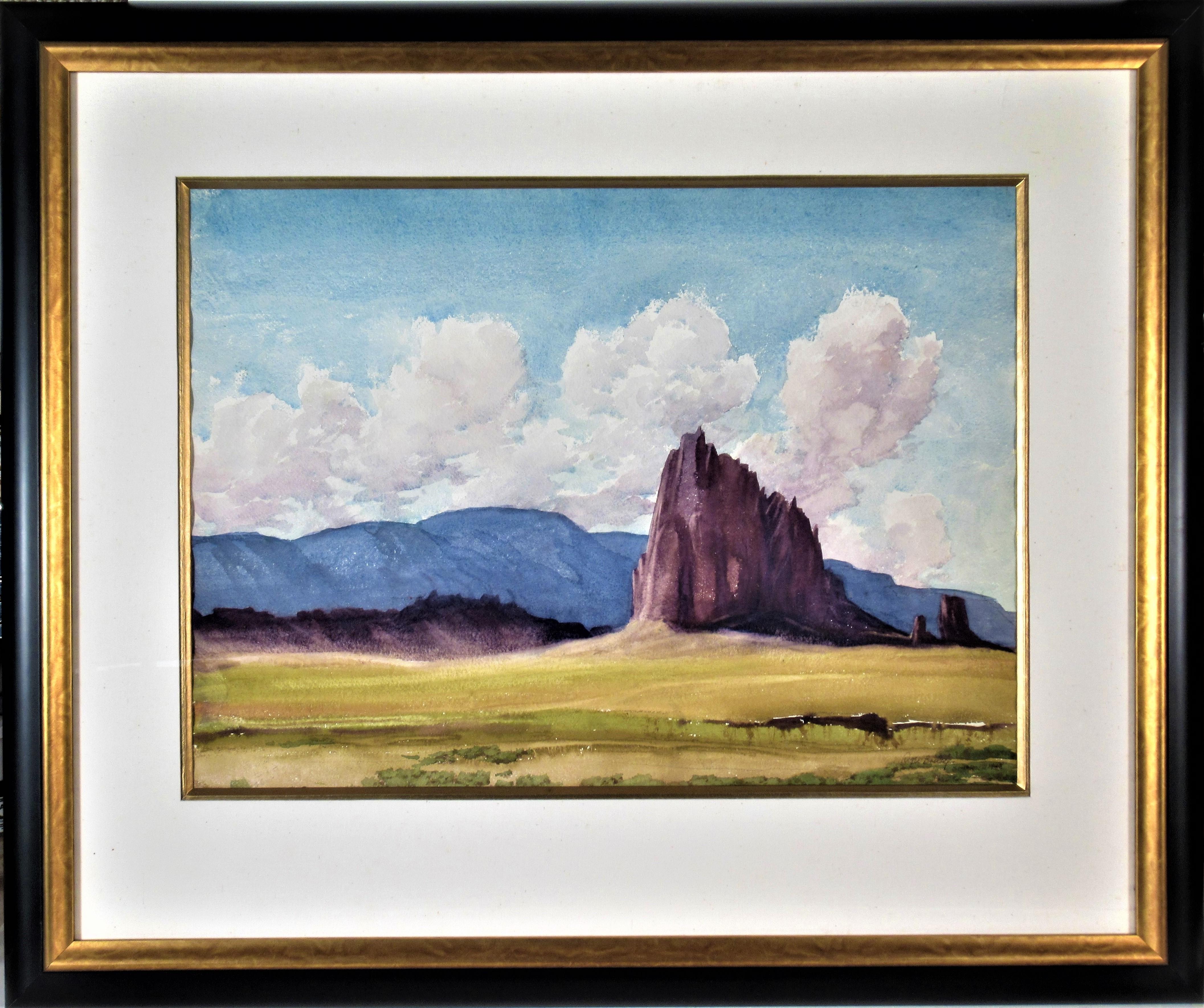 Roger Bailey Landscape Art - Shiprock (New Mexico)