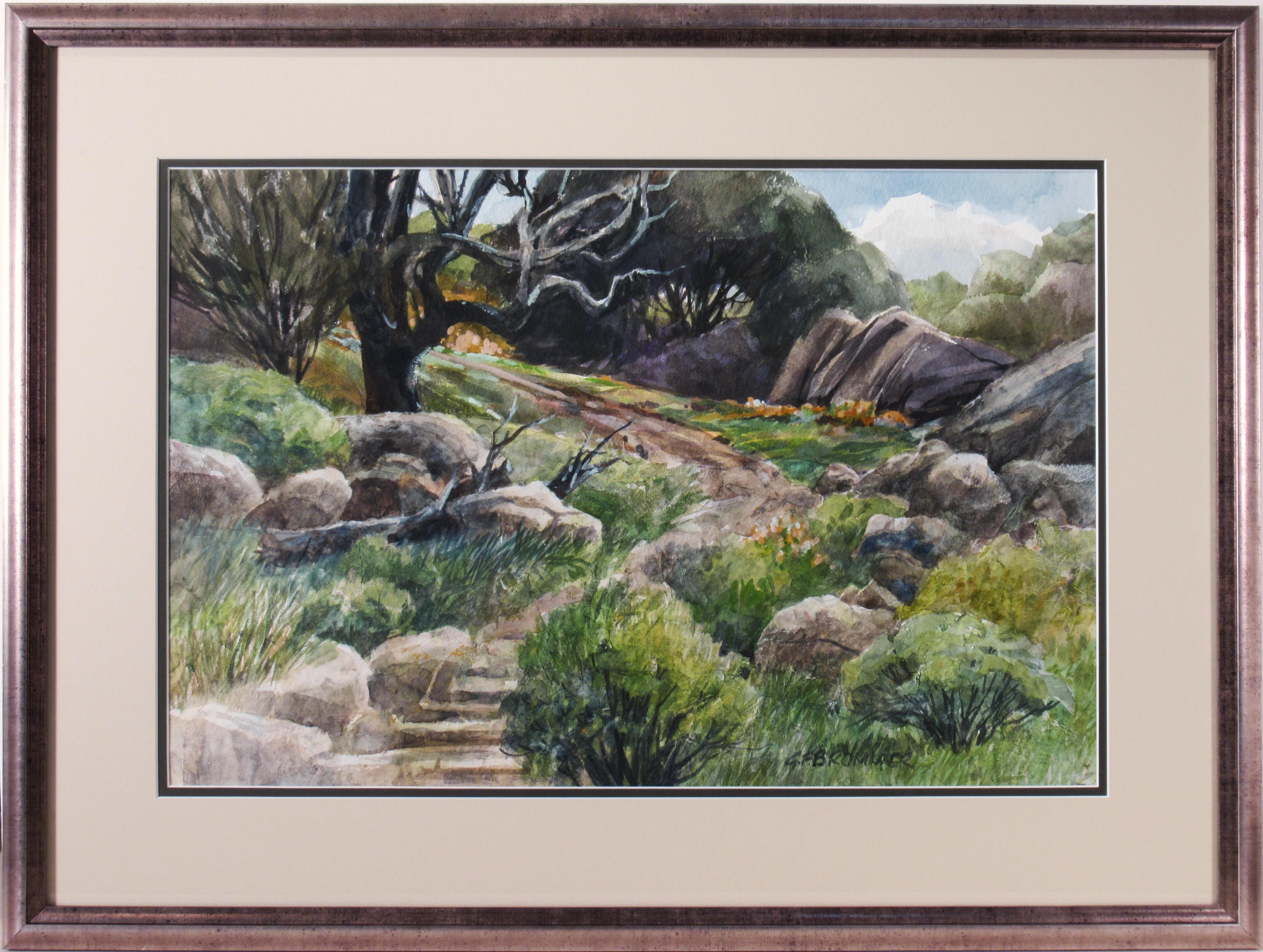 Gerald F. Brommer Landscape Art - Landscape with Trail