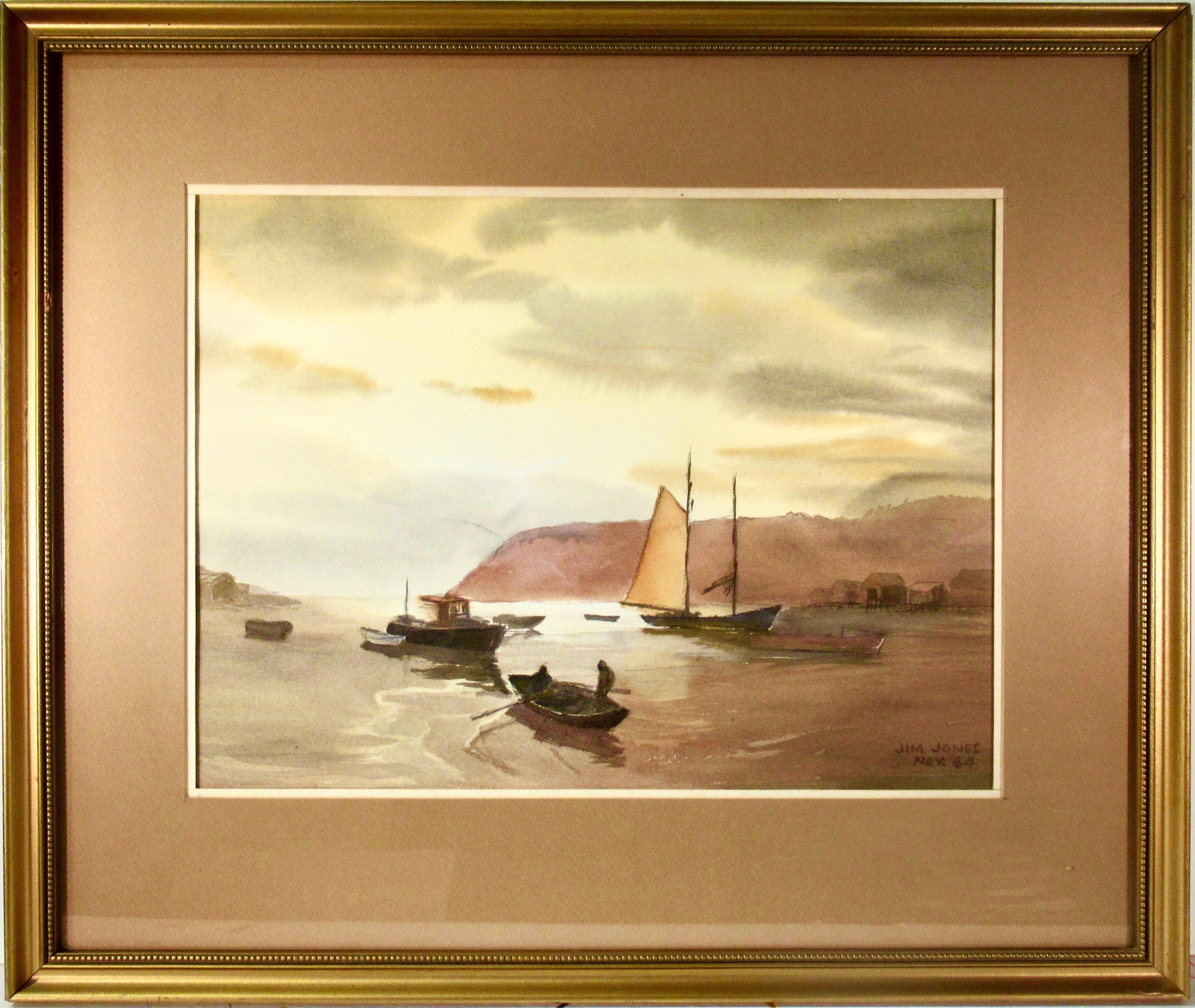 Jim Jones Figurative Art – Texas-Küstenlinie