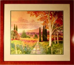 Landscape Drawings and Watercolors