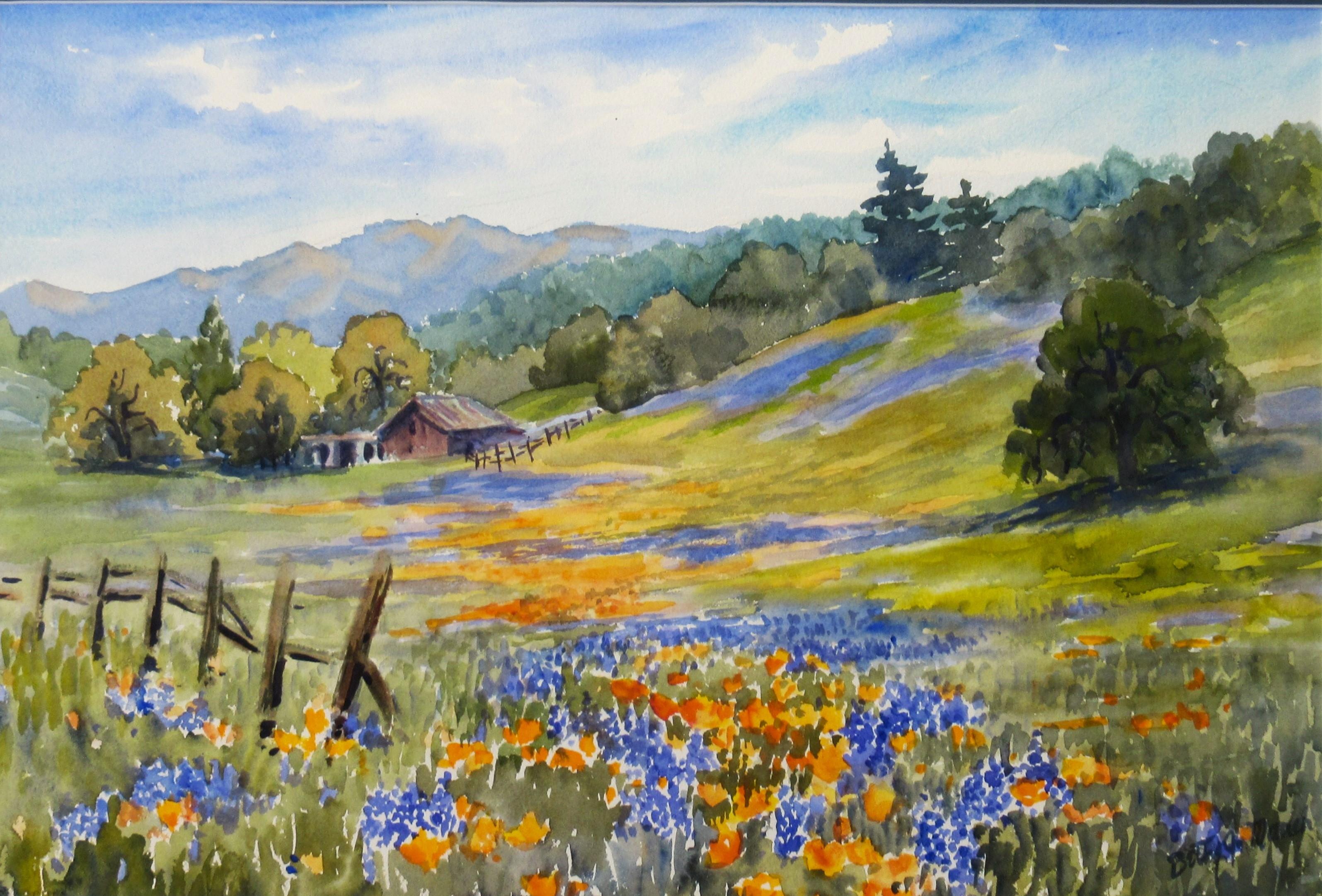 Paisaje del Valle de Napa - Art de Betty Jo March