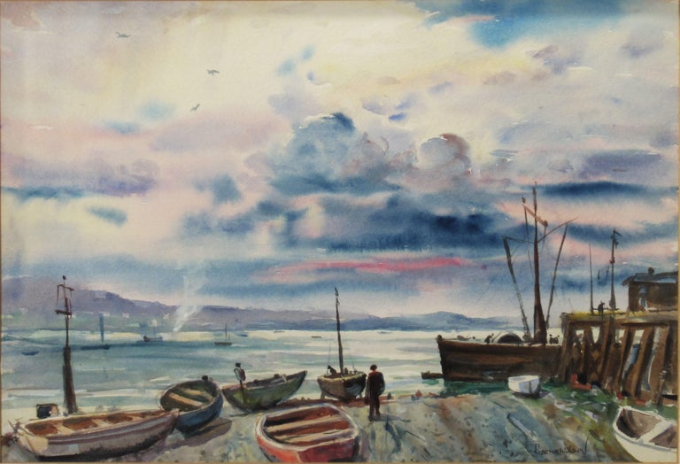 William Lyons Wilson Coastal Scene in Tobermory, Mull, Scottland For