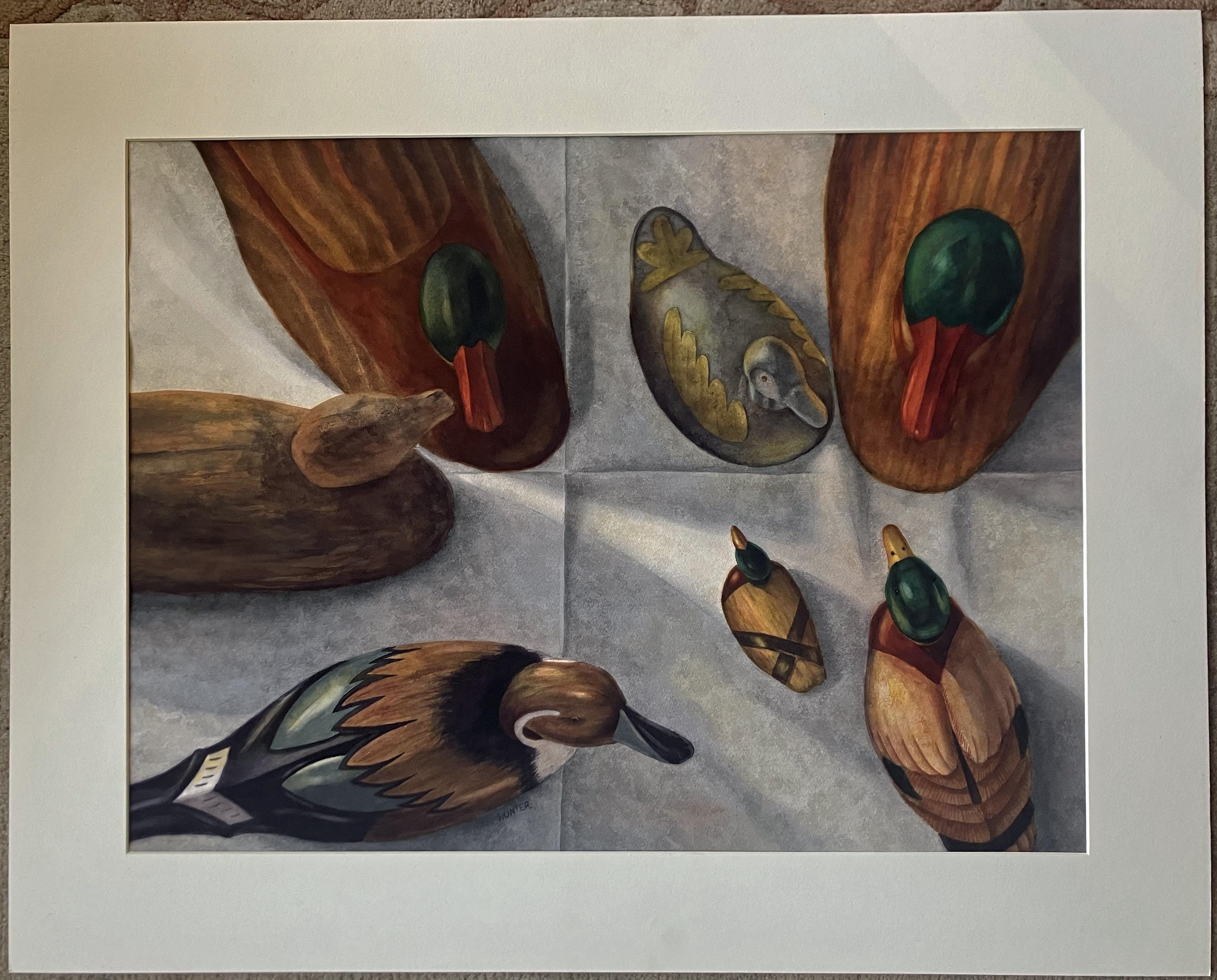 Sitting Ducks - Art by Patricia Hunter