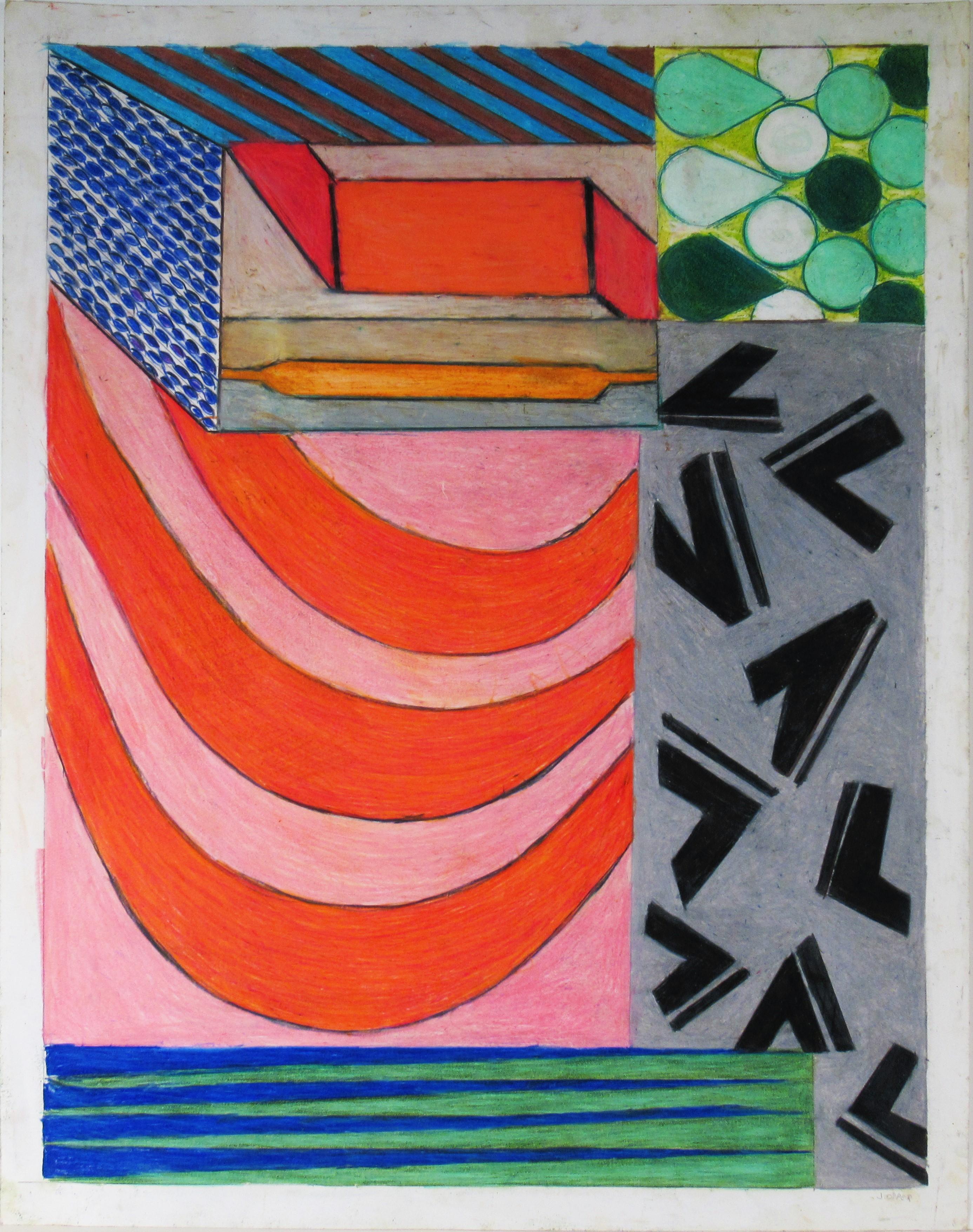 Jerry Opper Abstract Drawing - Untitled #4