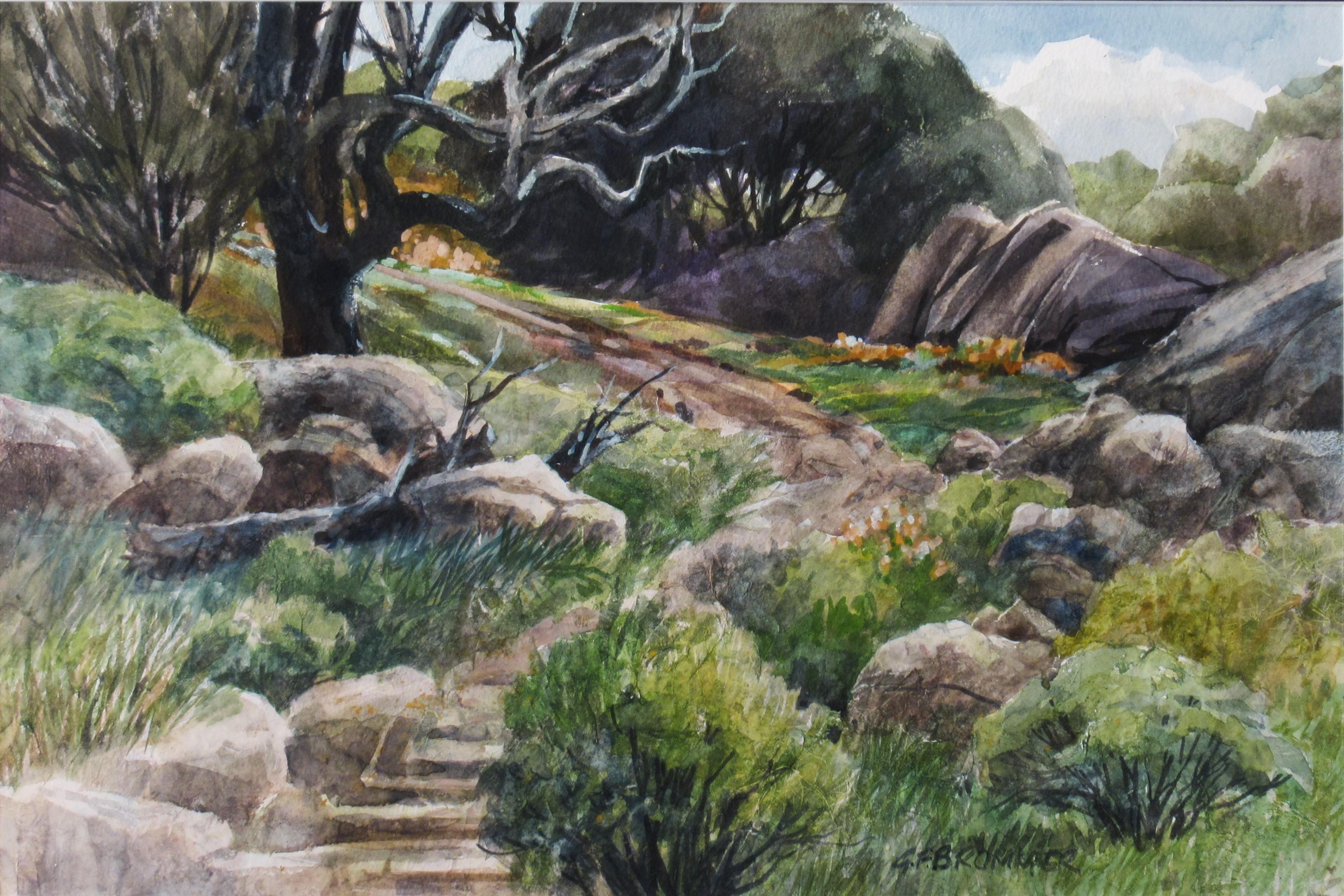 Landscape with Trail - Art by Gerald F. Brommer