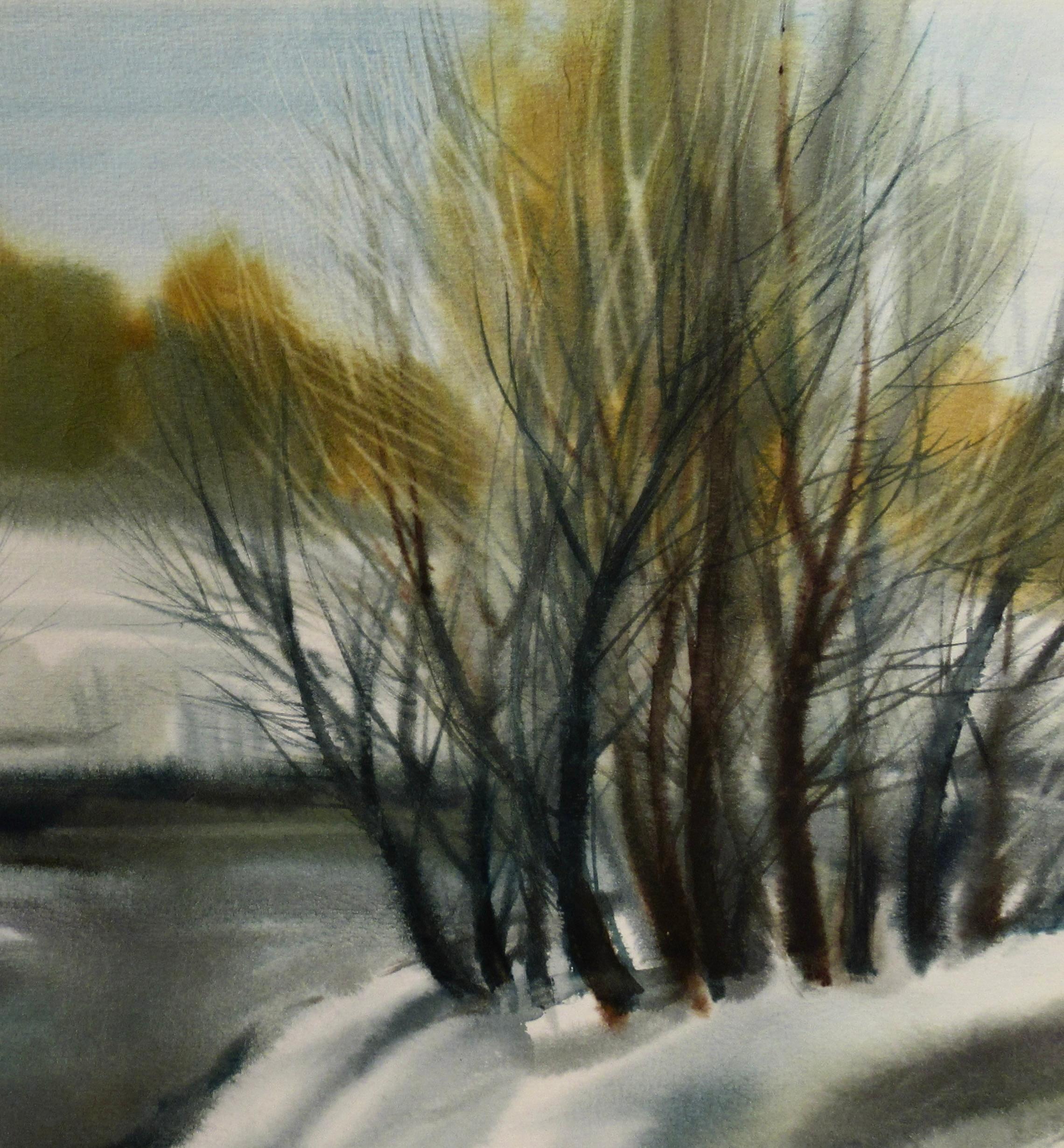 Winter Landscape - Impressionist Art by Paul Duskins