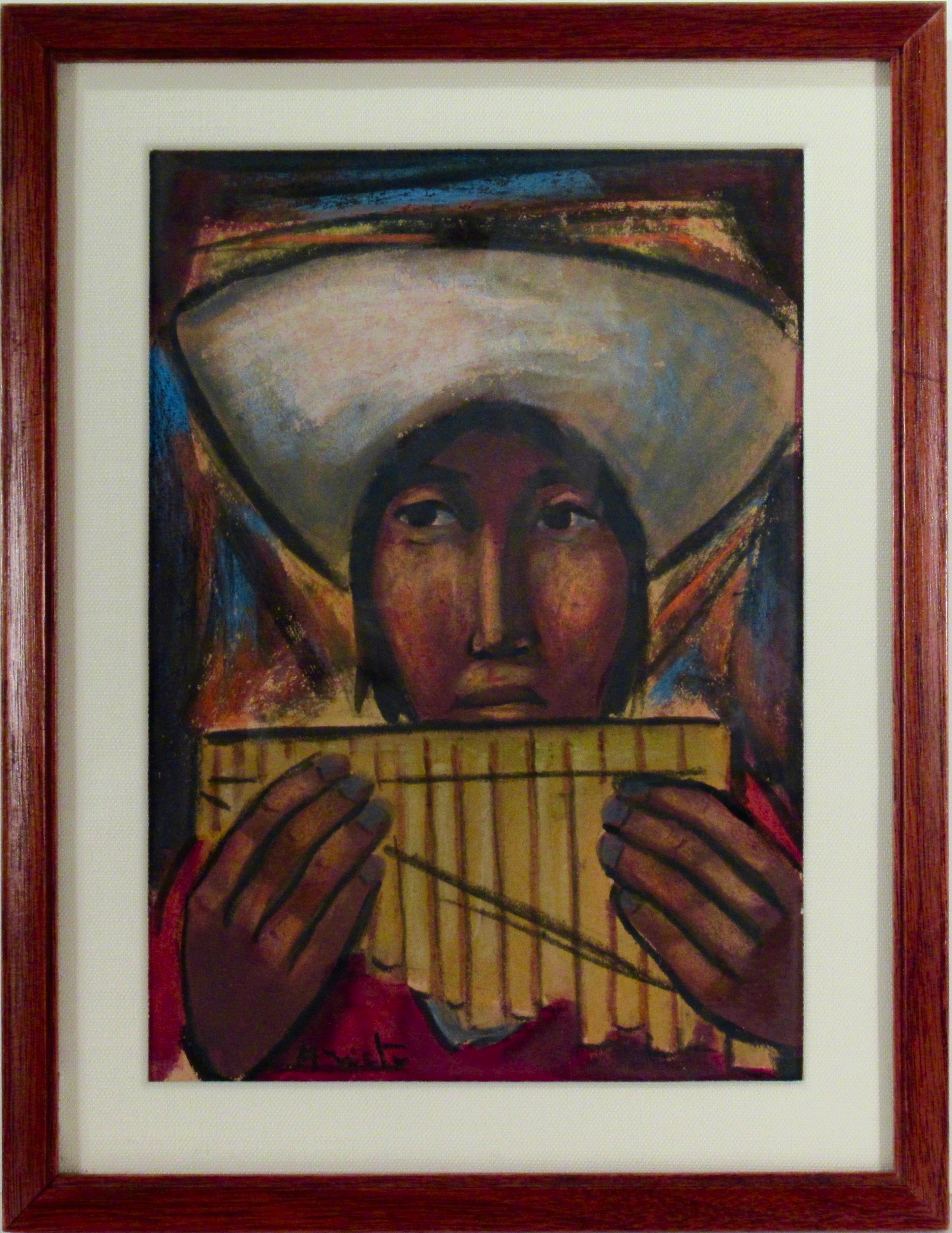 Otavalo Andean Flute Player