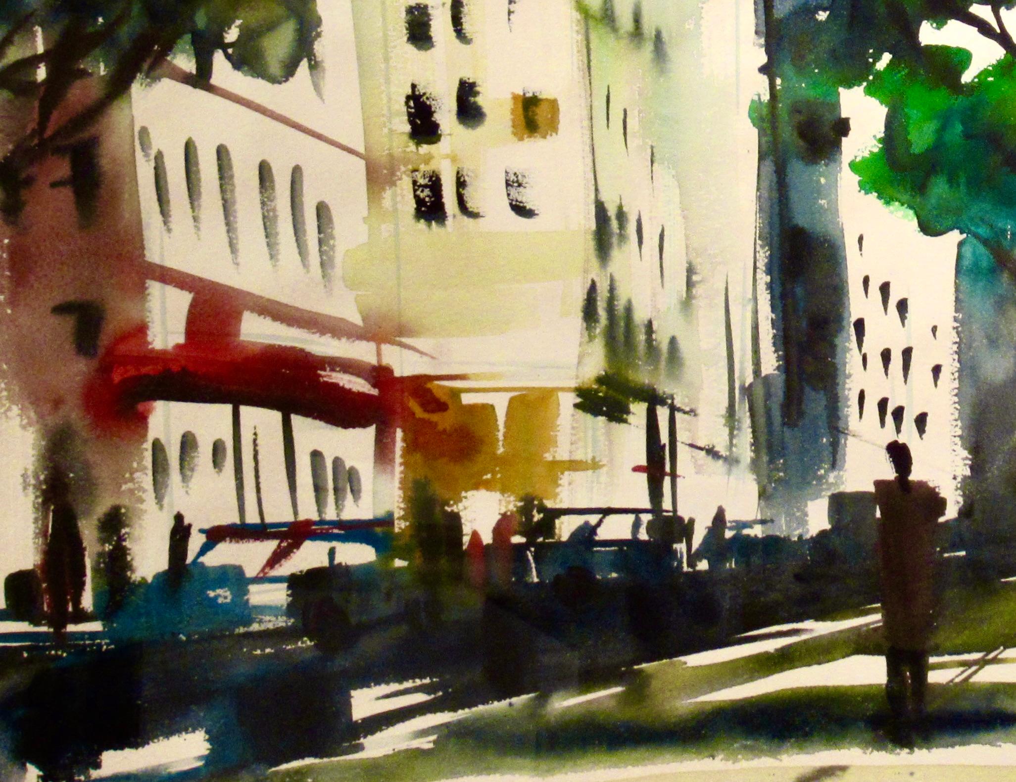 Marktstraße, San Francisco (Amerikanischer Impressionismus), Art, von William Jack Laycox