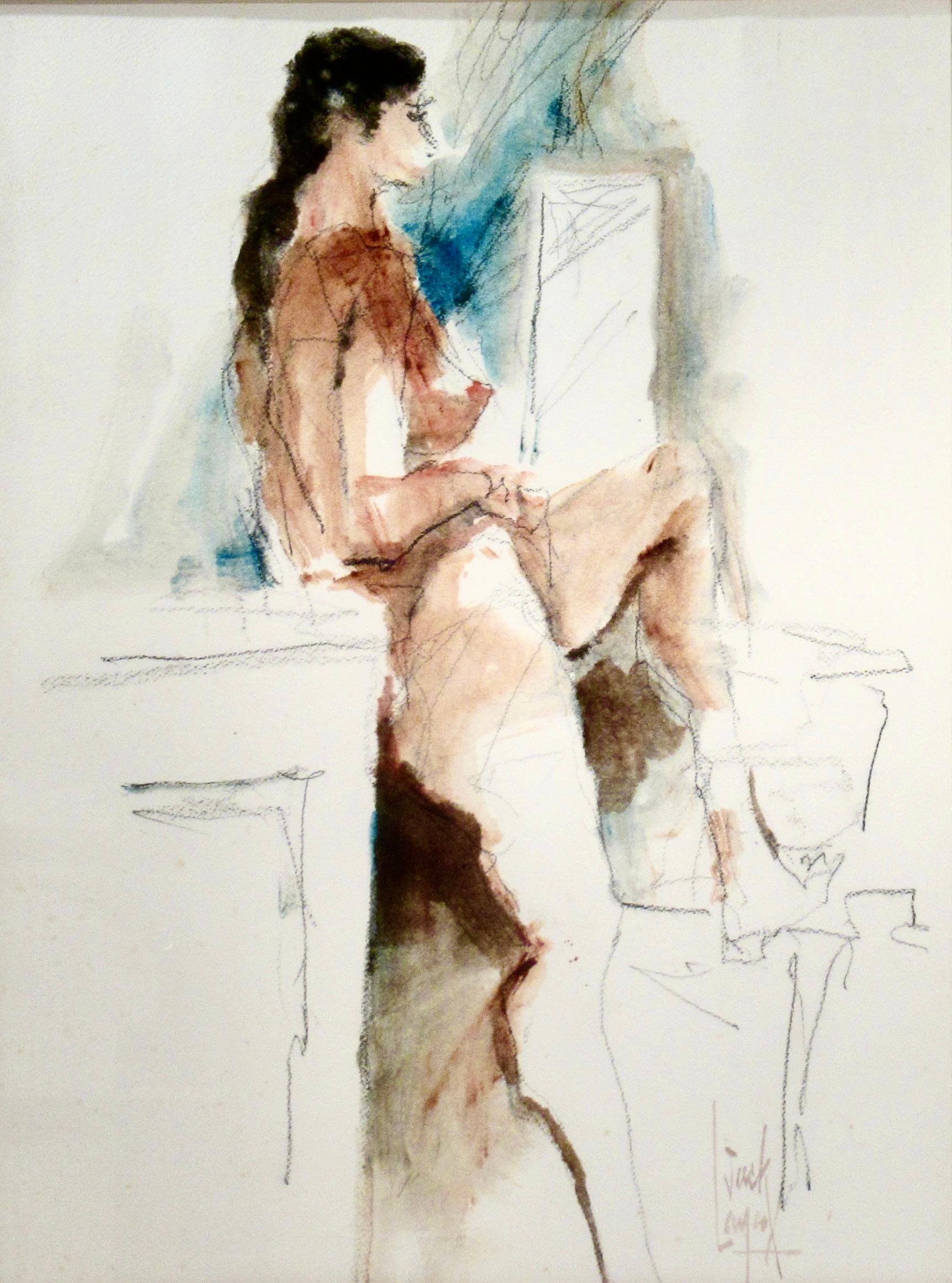 Nude Reading - American Impressionist Art by William Jack Laycox