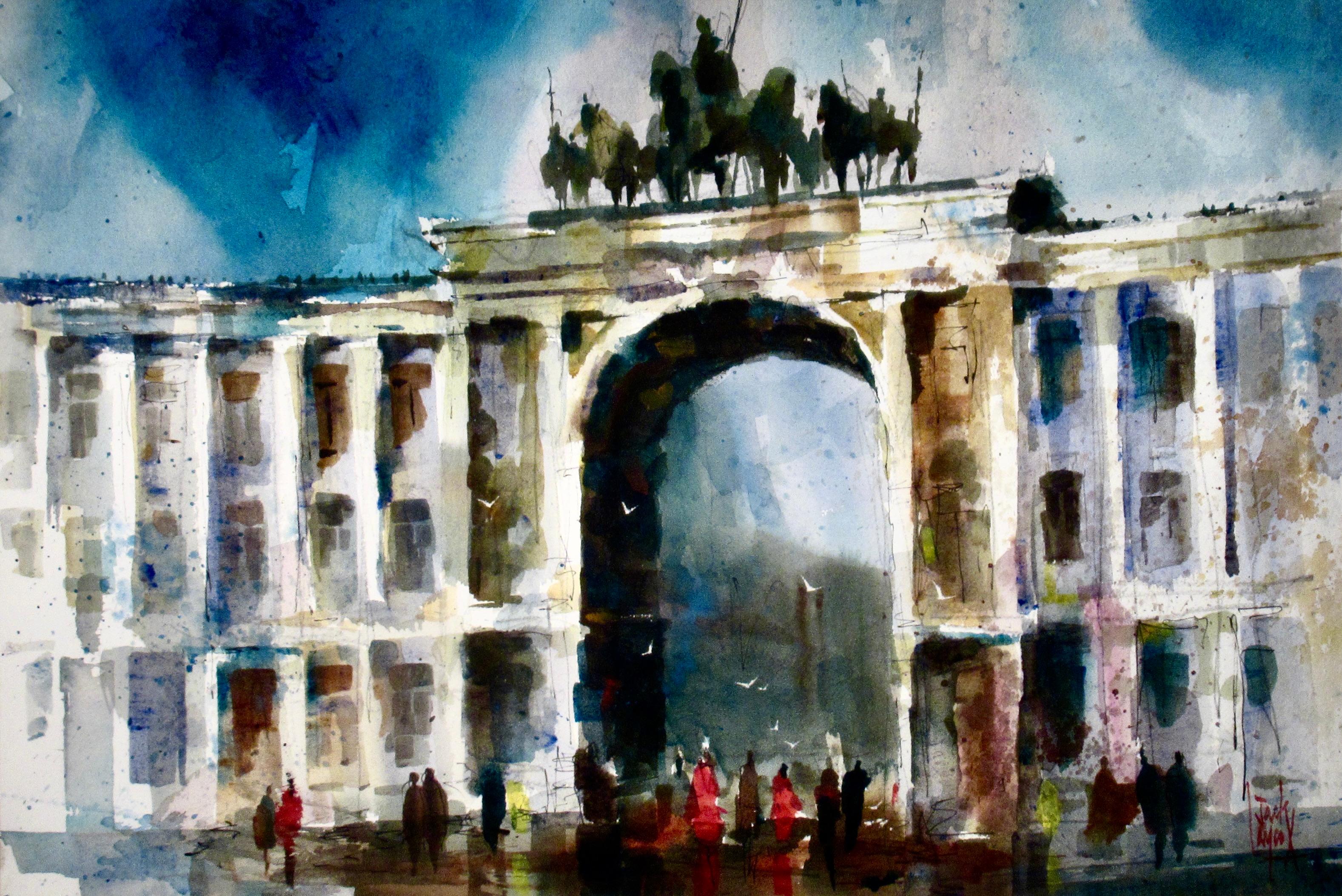 The Triumphal Arch, Leningrad - Art by William Jack Laycox
