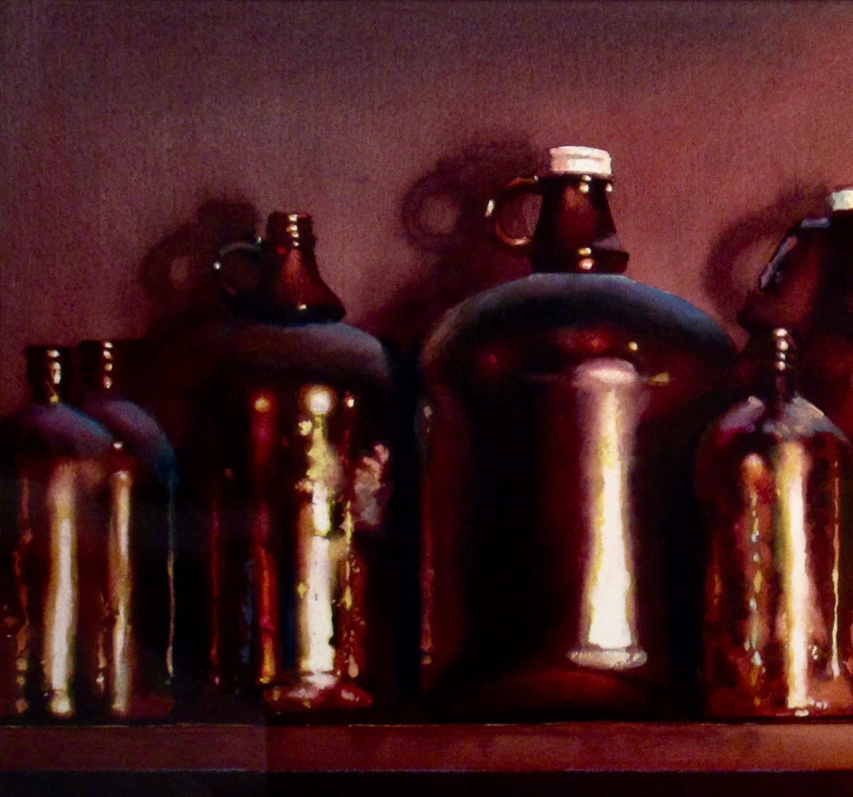 Zehn Flaschen (Realismus), Art, von Kiff Holland