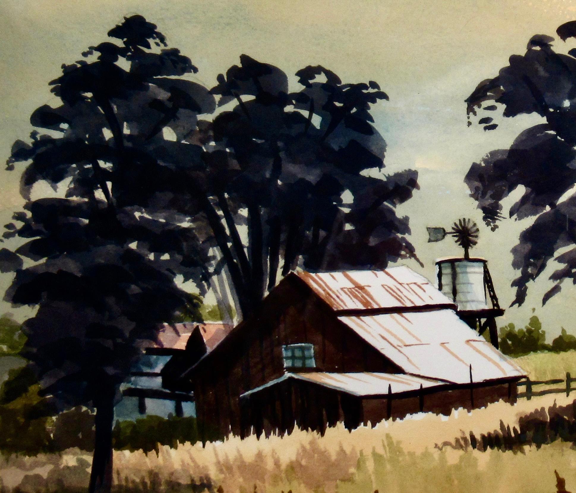 Livermore Valley Ranch (Amerikanischer Impressionismus), Art, von Dale Allen Miller