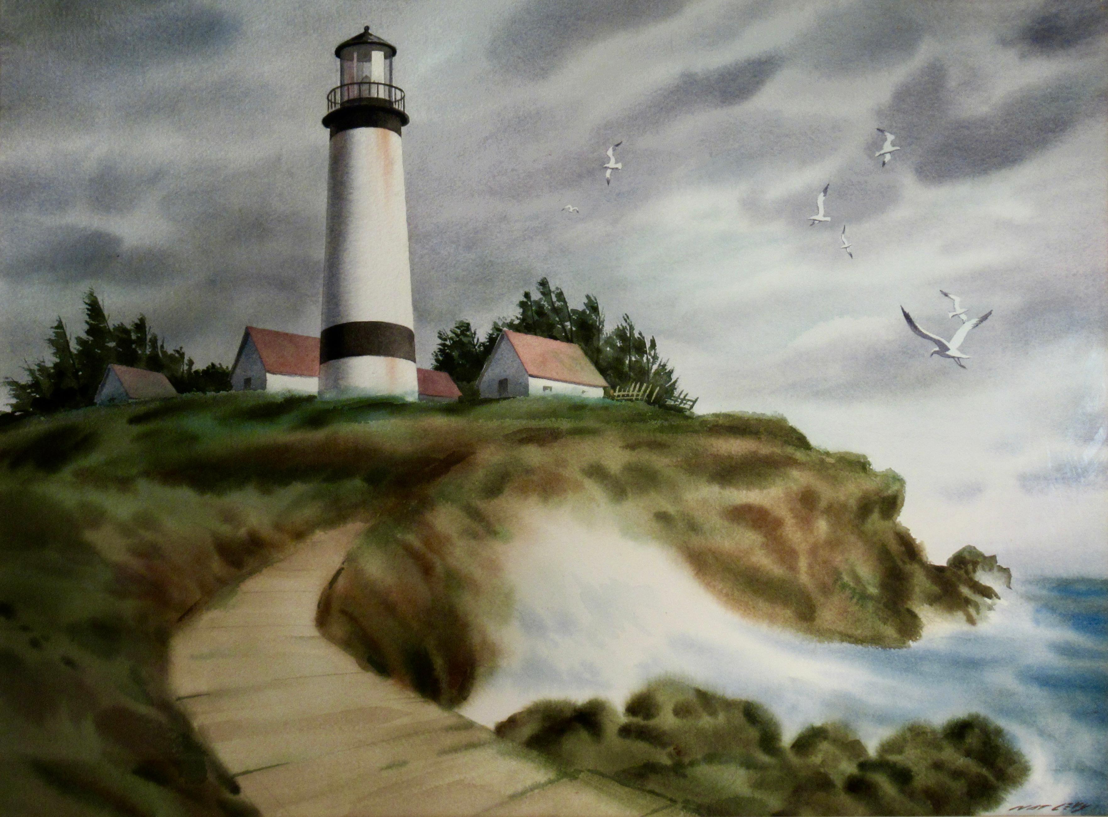 Storm Cove Lighthouse - Art by Nat Levy
