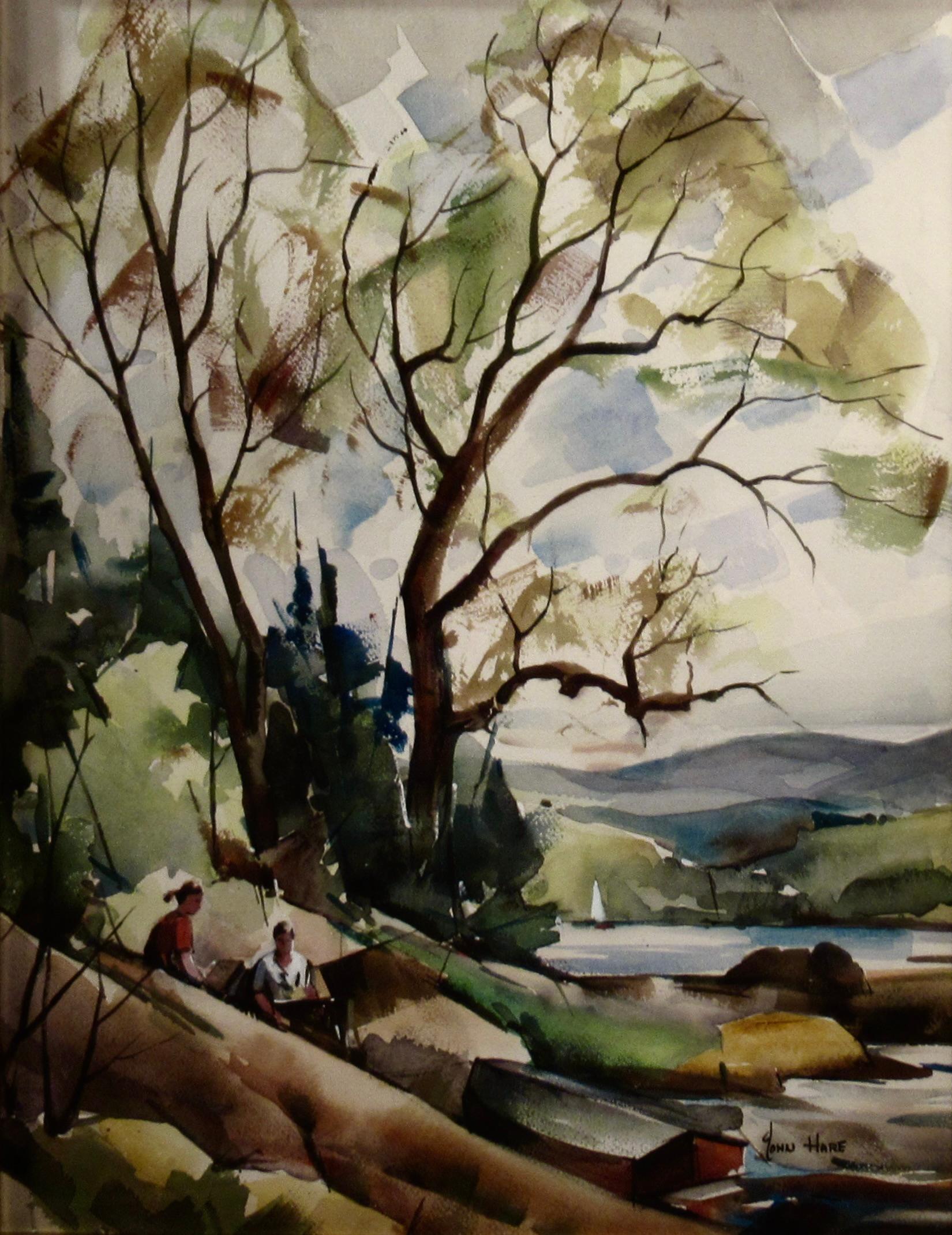 Preparare il picnic - Art di John Hare