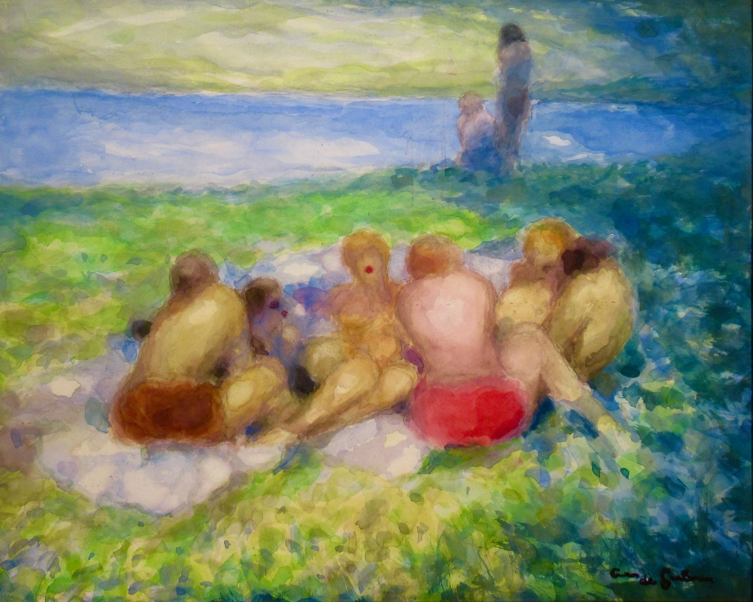 Paesaggio con figure - Art di Frans de Geetere