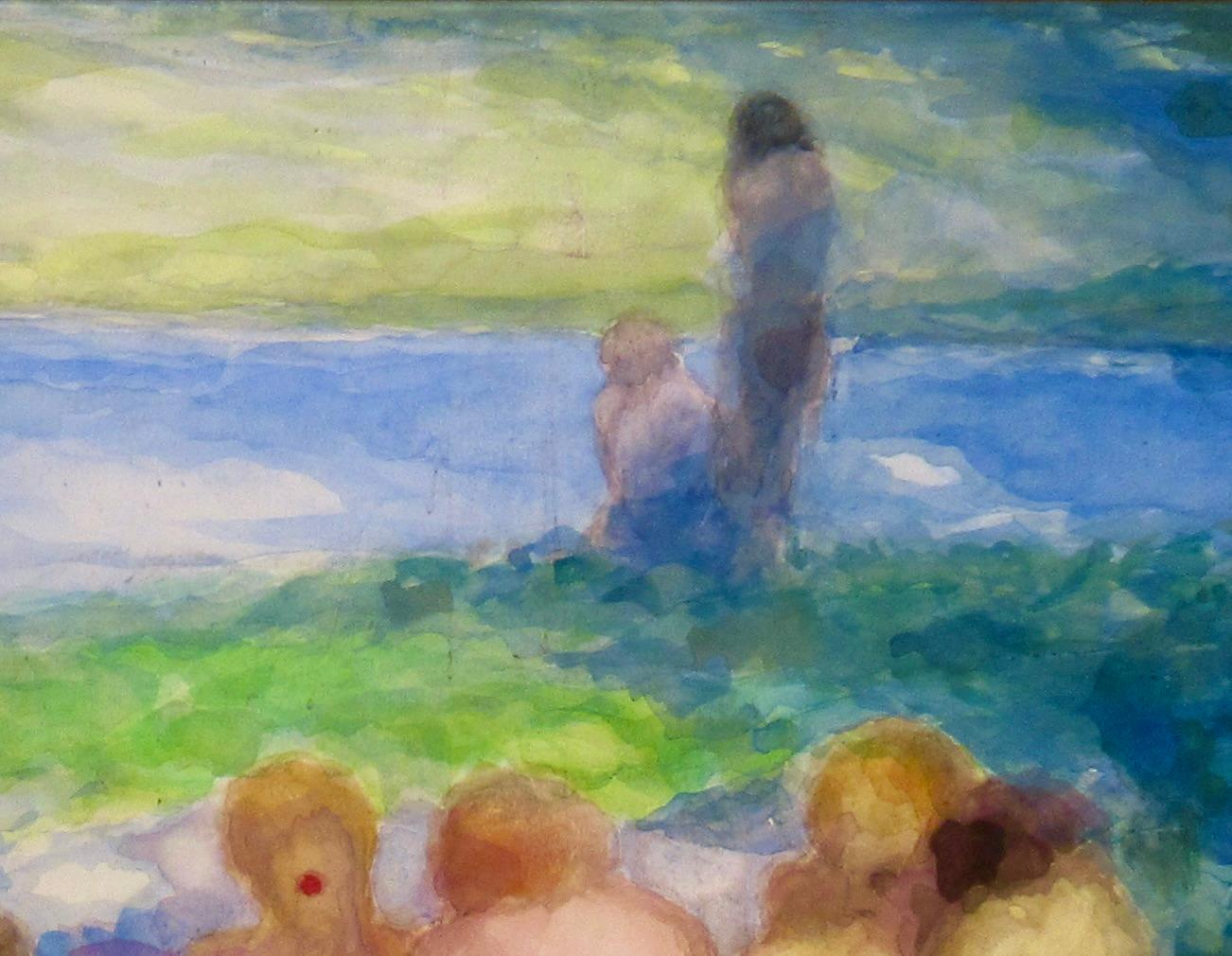 Paesaggio con figure in vendita 1