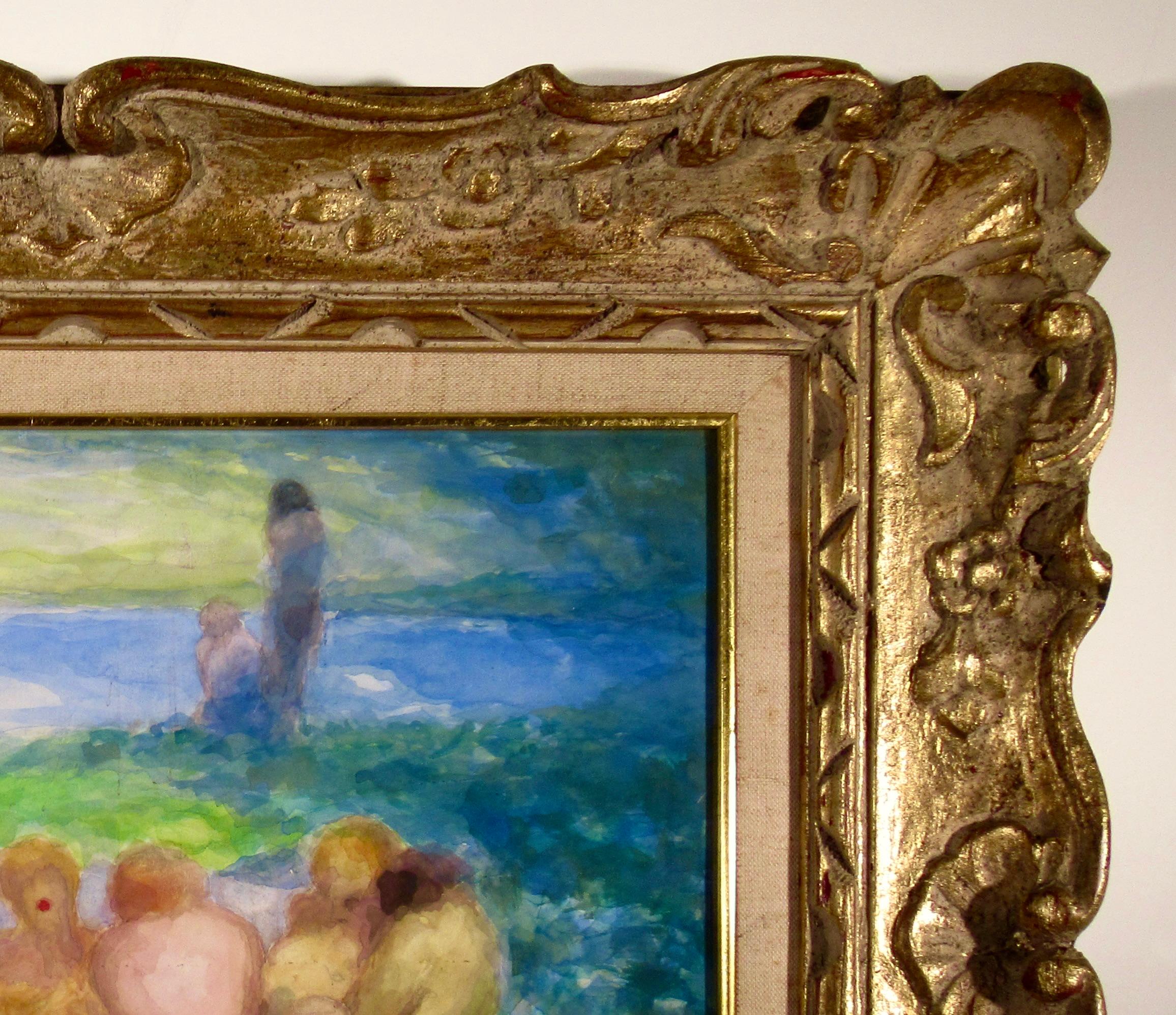 Paesaggio con figure in vendita 3