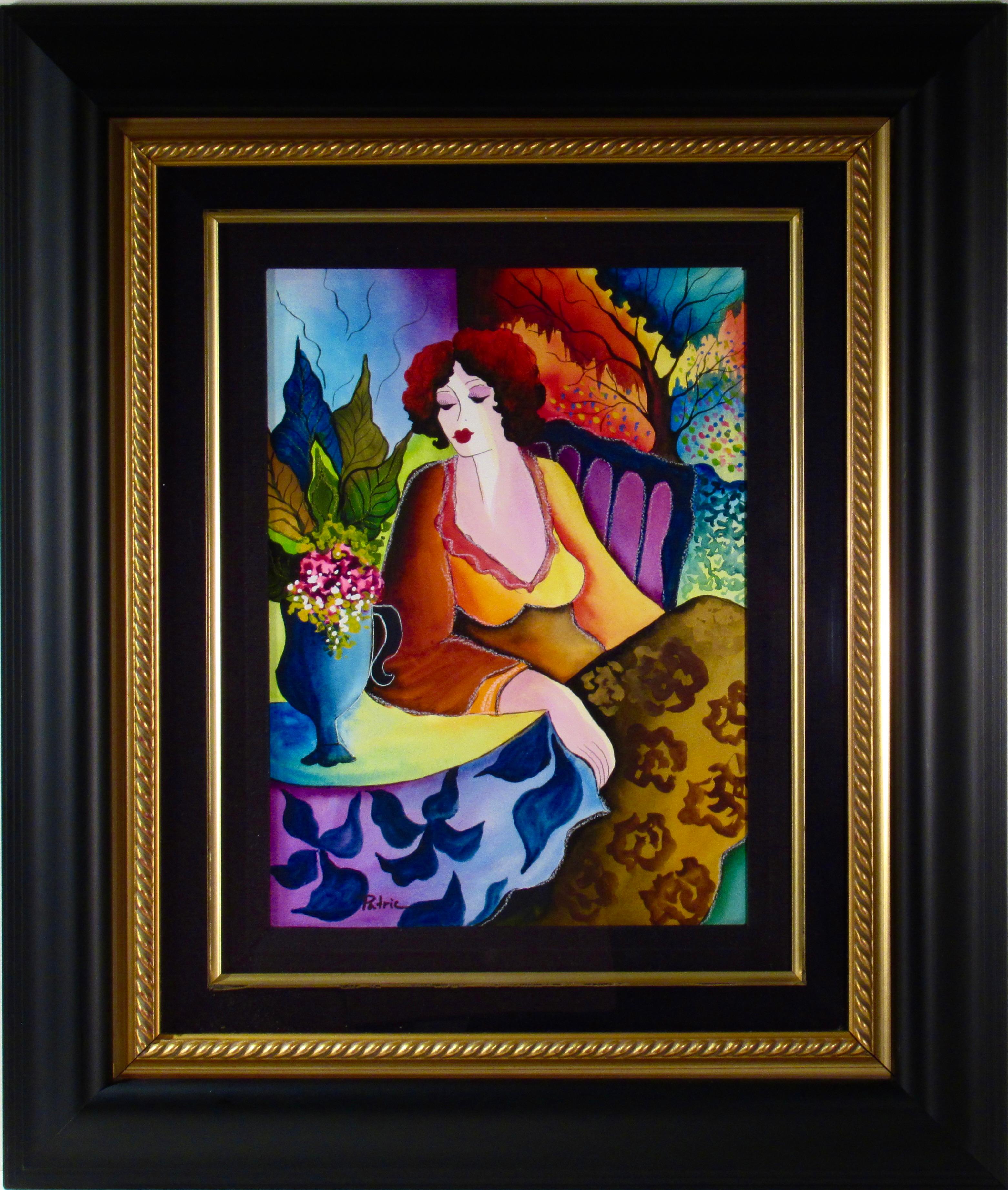 Figurative Art di Patricia Govezensky - Donna con fiori