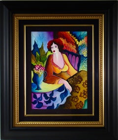 Donna con fiori
