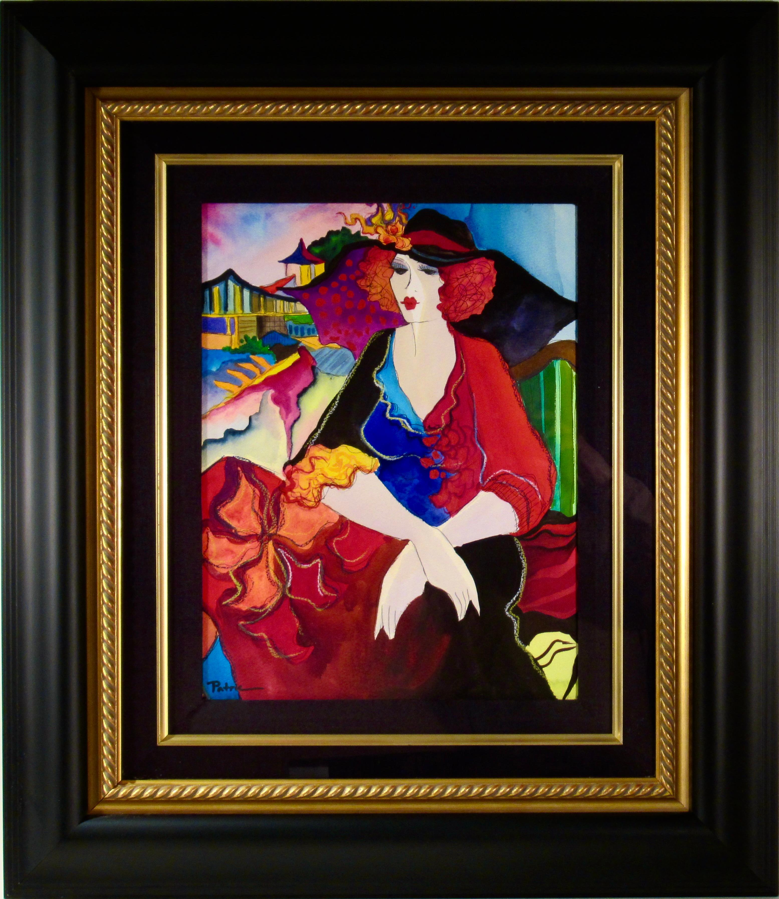 Woman with Cityscape