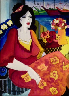 Femme avec vue sur le port II