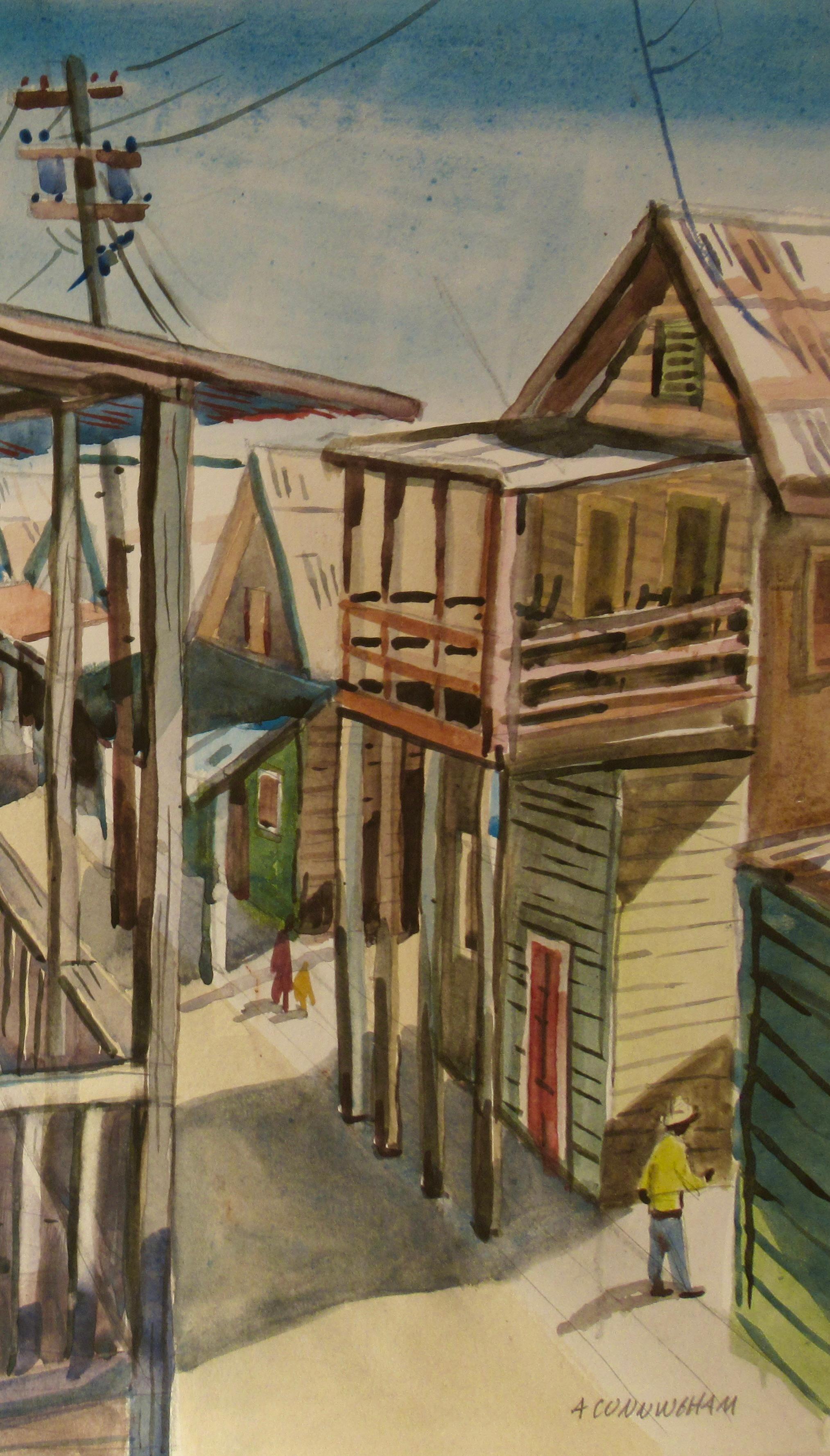 Cityscape - American Impressionist Art by Alfred Cunningham
