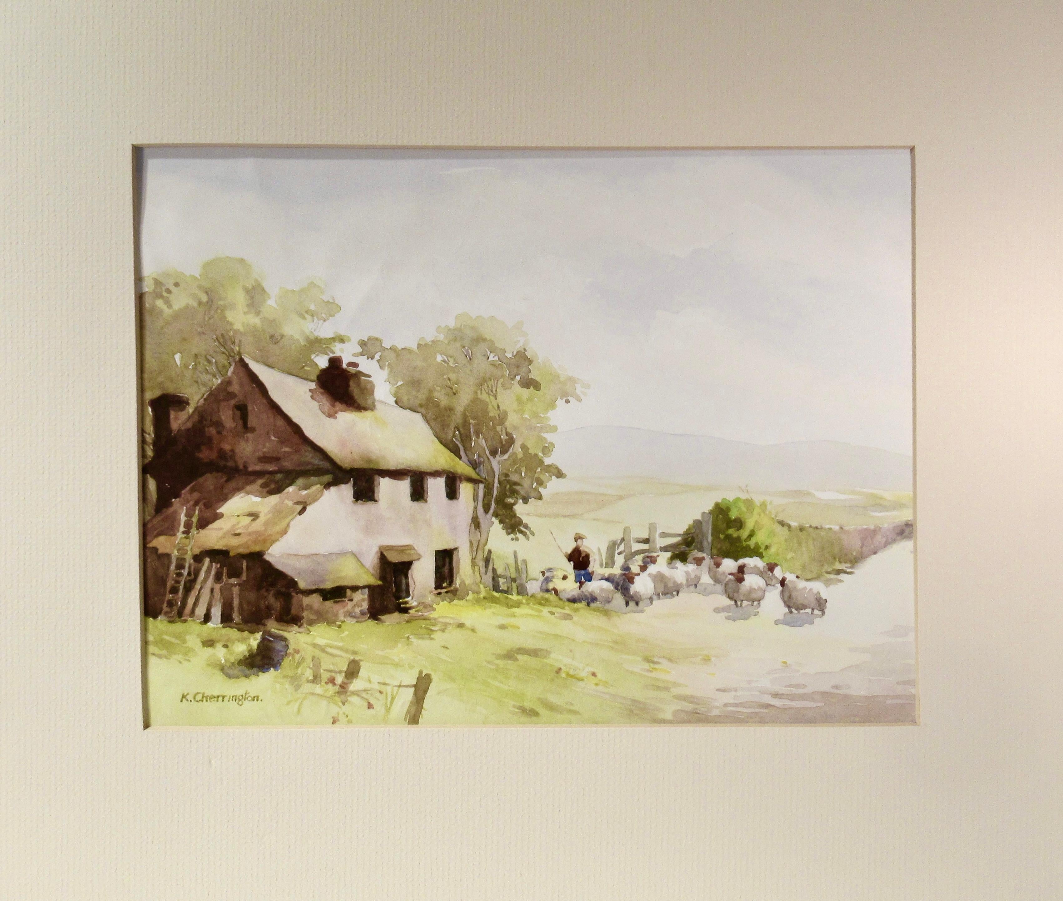 Draußen Figurative Zeichnungen und Aquarelle