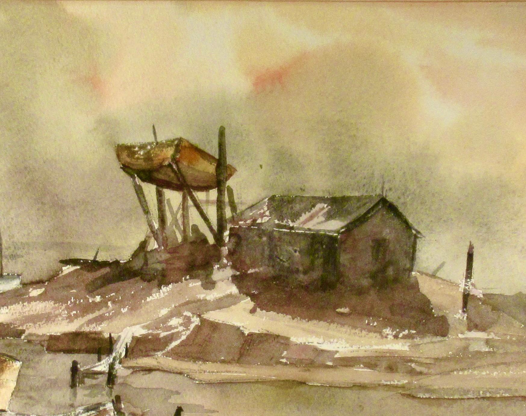 Texas Coast Line mit Hütte (Amerikanischer Impressionismus), Art, von Jim Jones