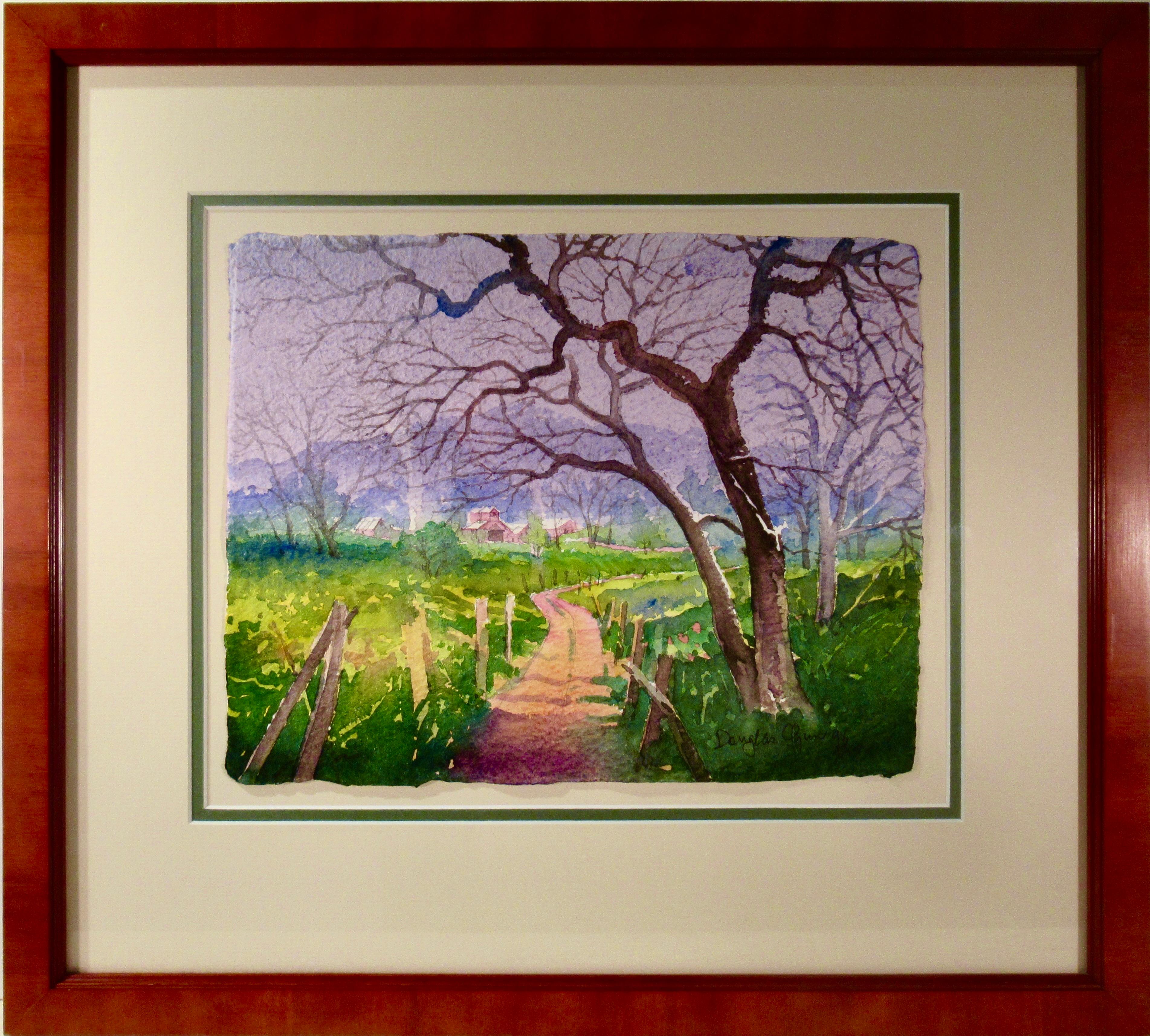 Tree Drawings and Watercolor Paintings
