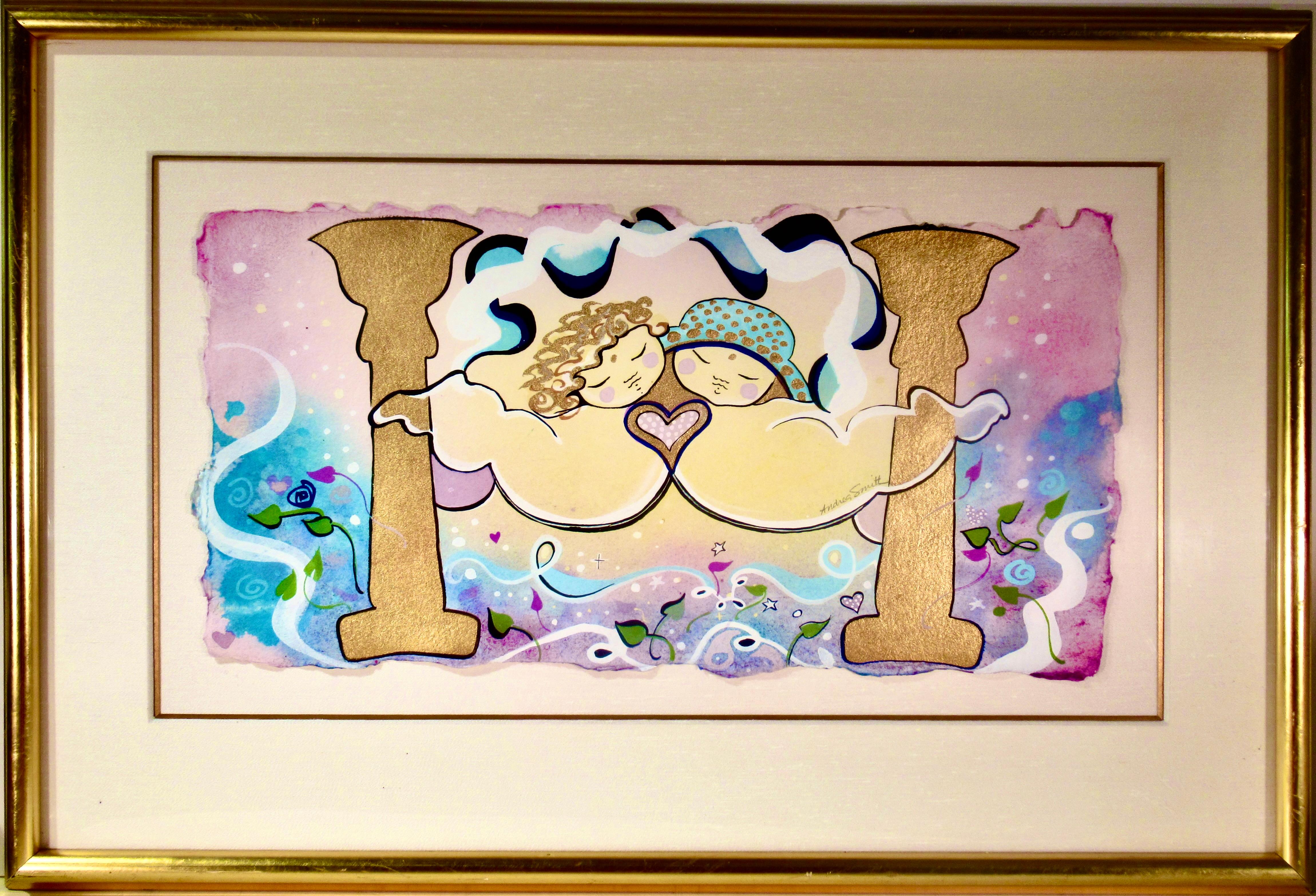 Modern Art Drawings and Watercolor Paintings