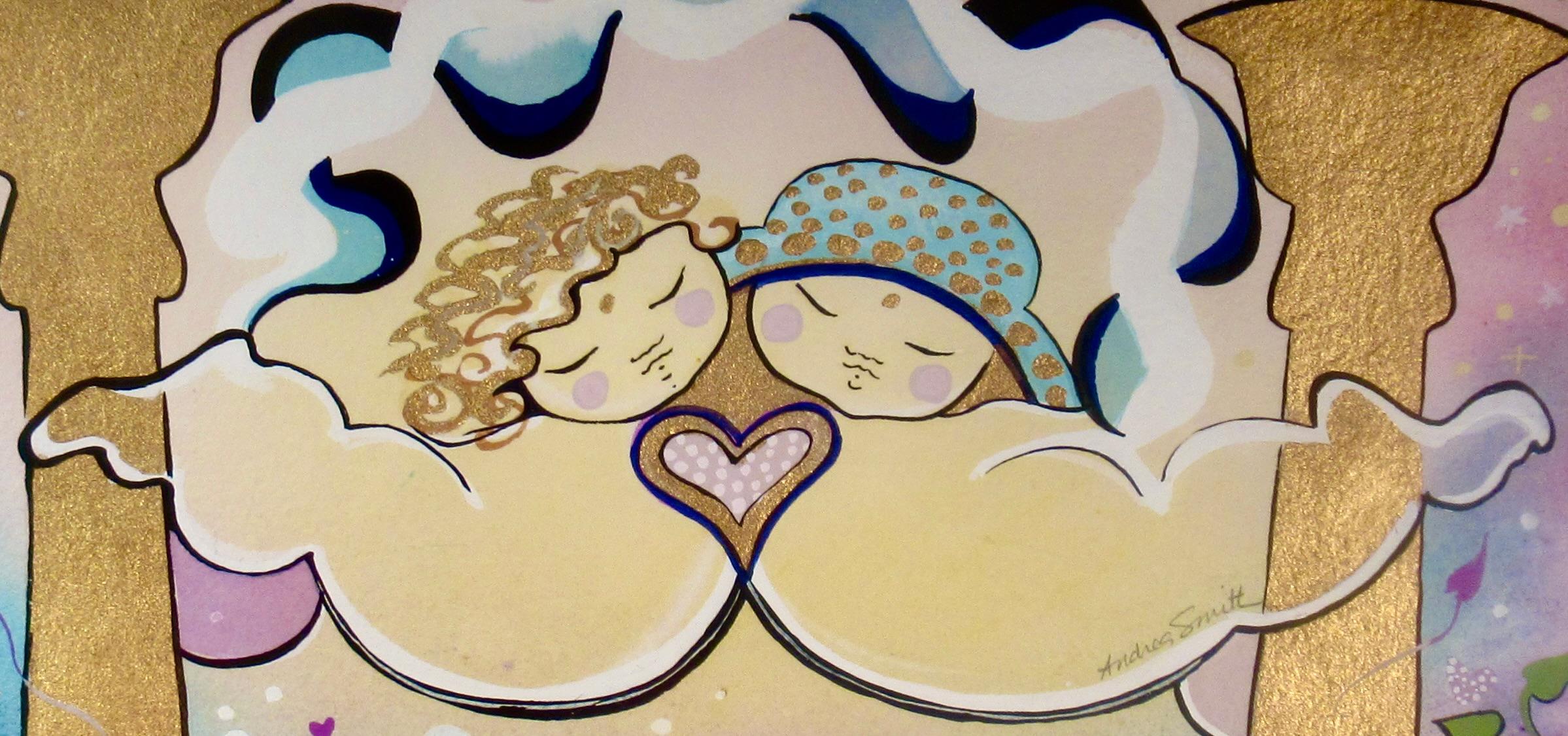 Senza titolo (Due amanti) - Art American Modern di Andrea Smith