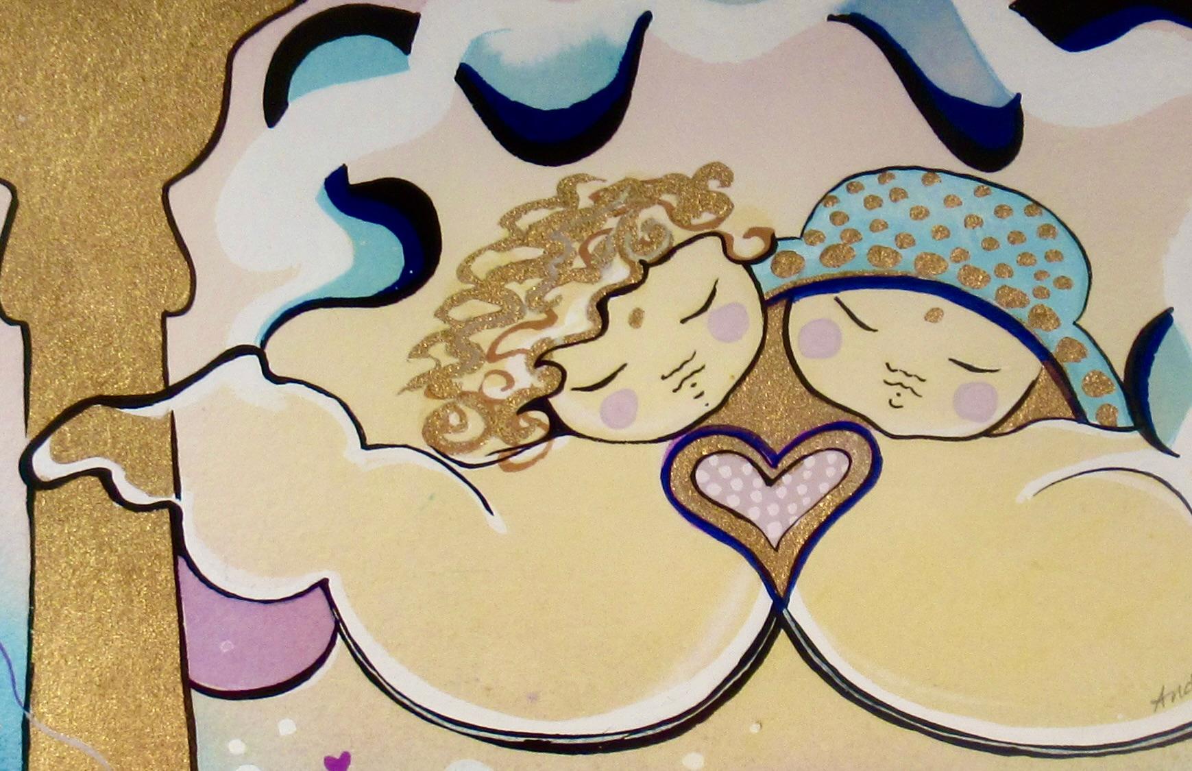 Senza titolo (Due amanti) - Nude Beige di Andrea Smith