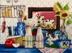 Interior Still life with Milk Bottles