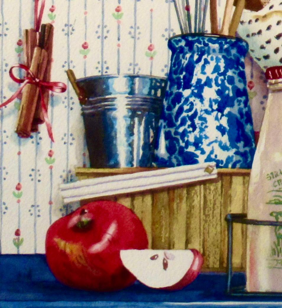 Bodegón interior con botellas de leche en venta 1