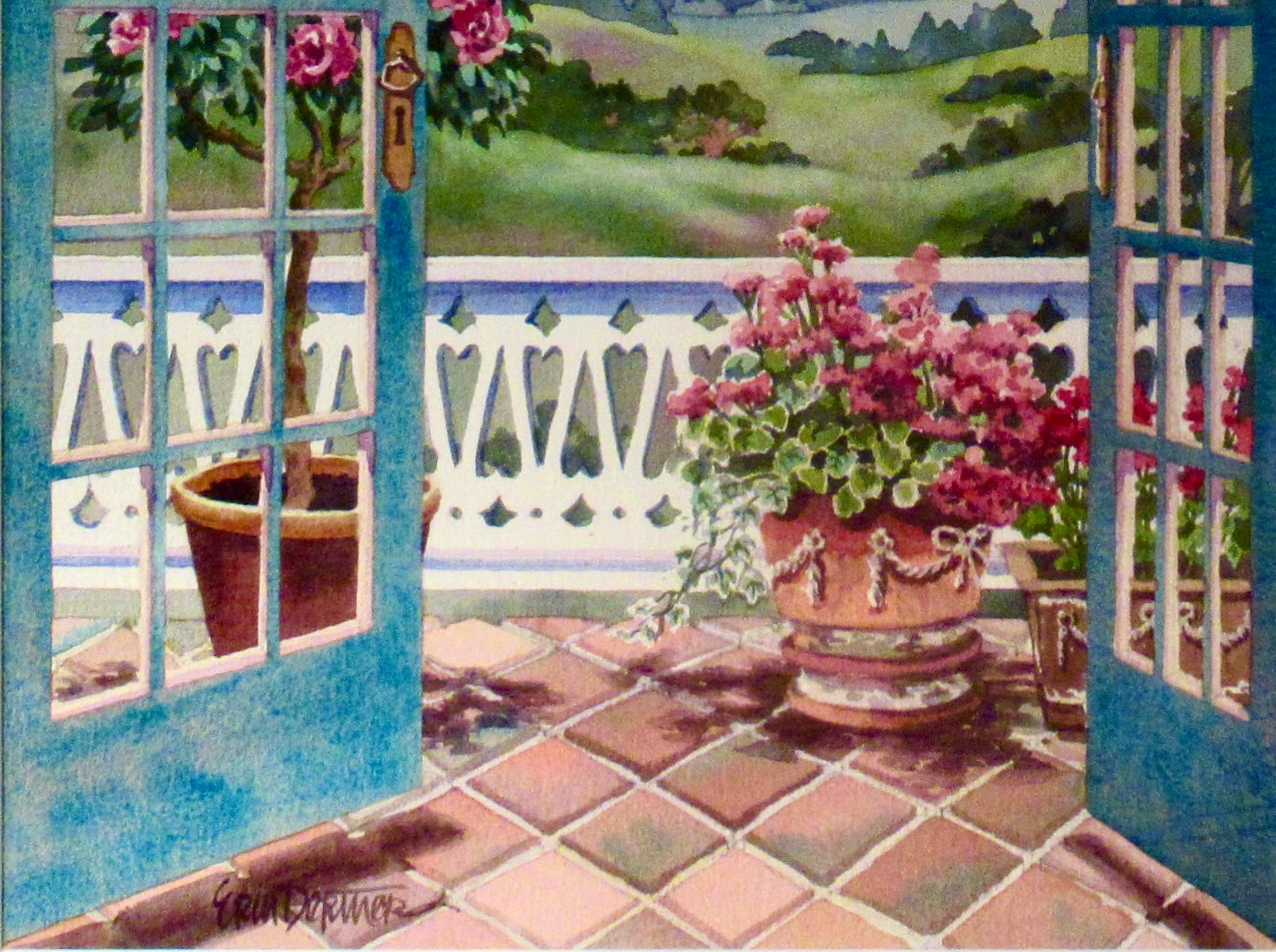 Open Doors - Landscape Art Beige de Erin Dertner