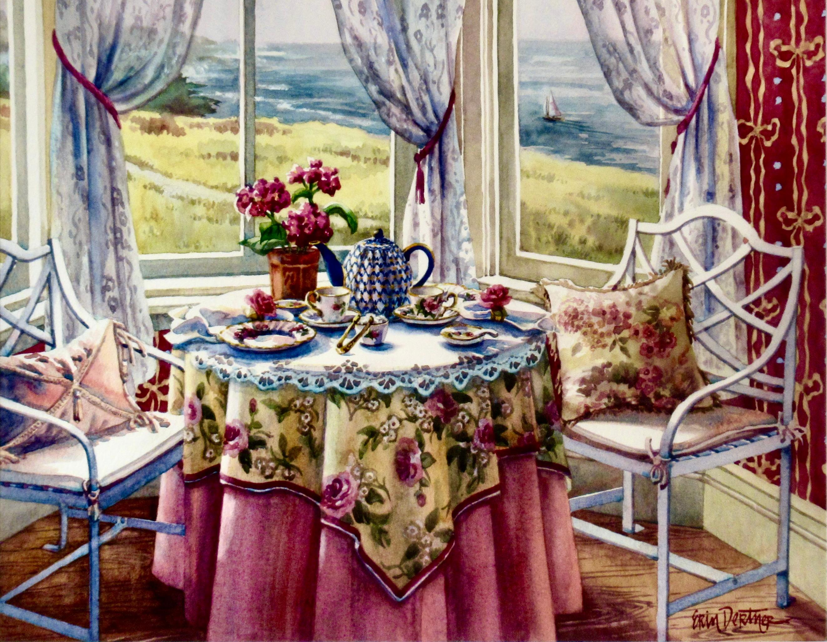 Breakfast in Mendocino - Art de Erin Dertner