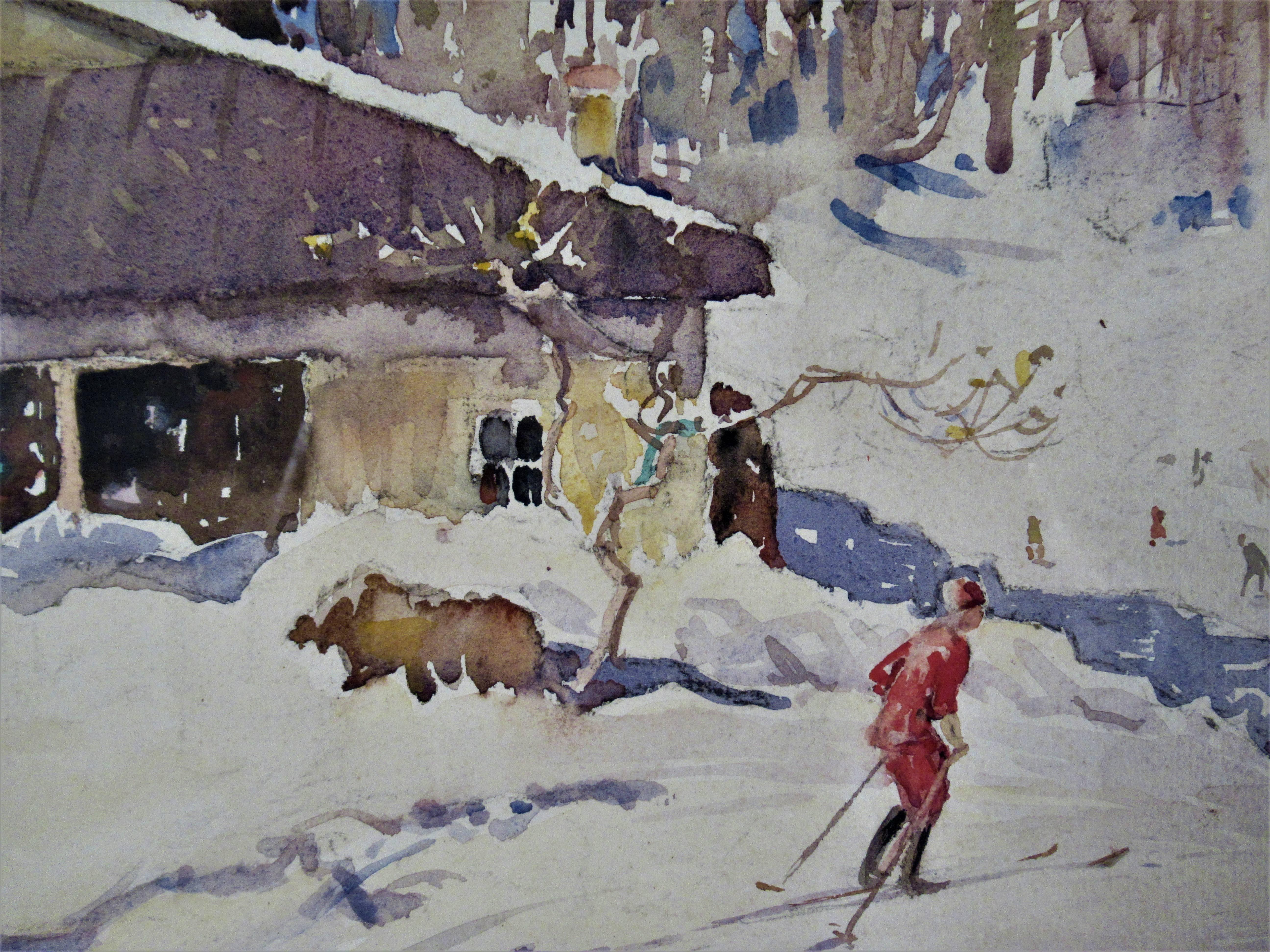 Saint Cergue, Suisse - Réalisme Art par Willam Stewart Orr