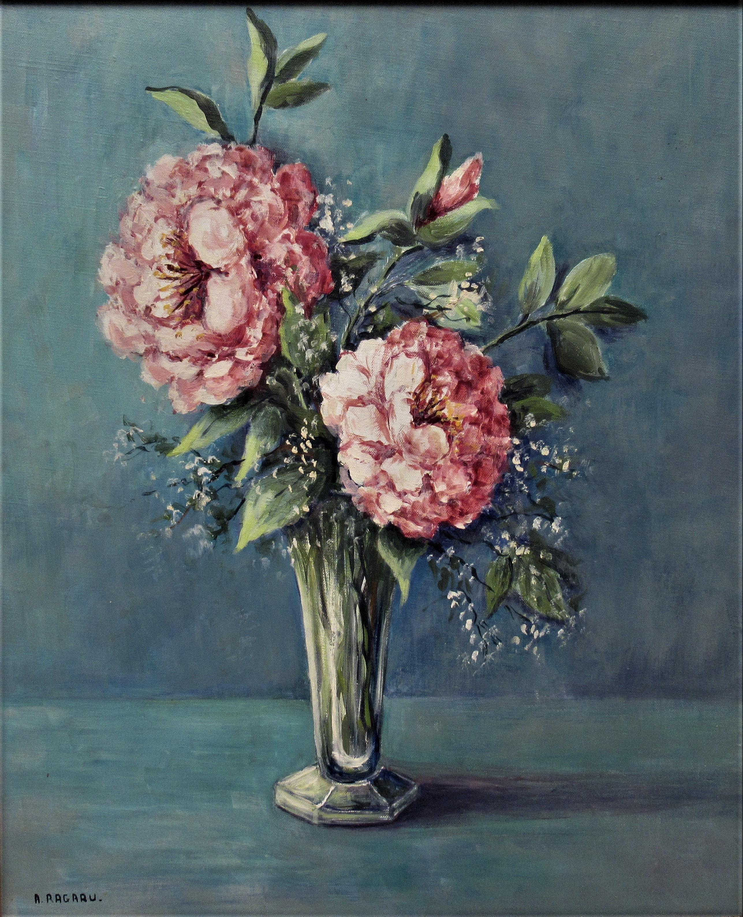 Vase de fleurs - Painting de Alain Ragaru