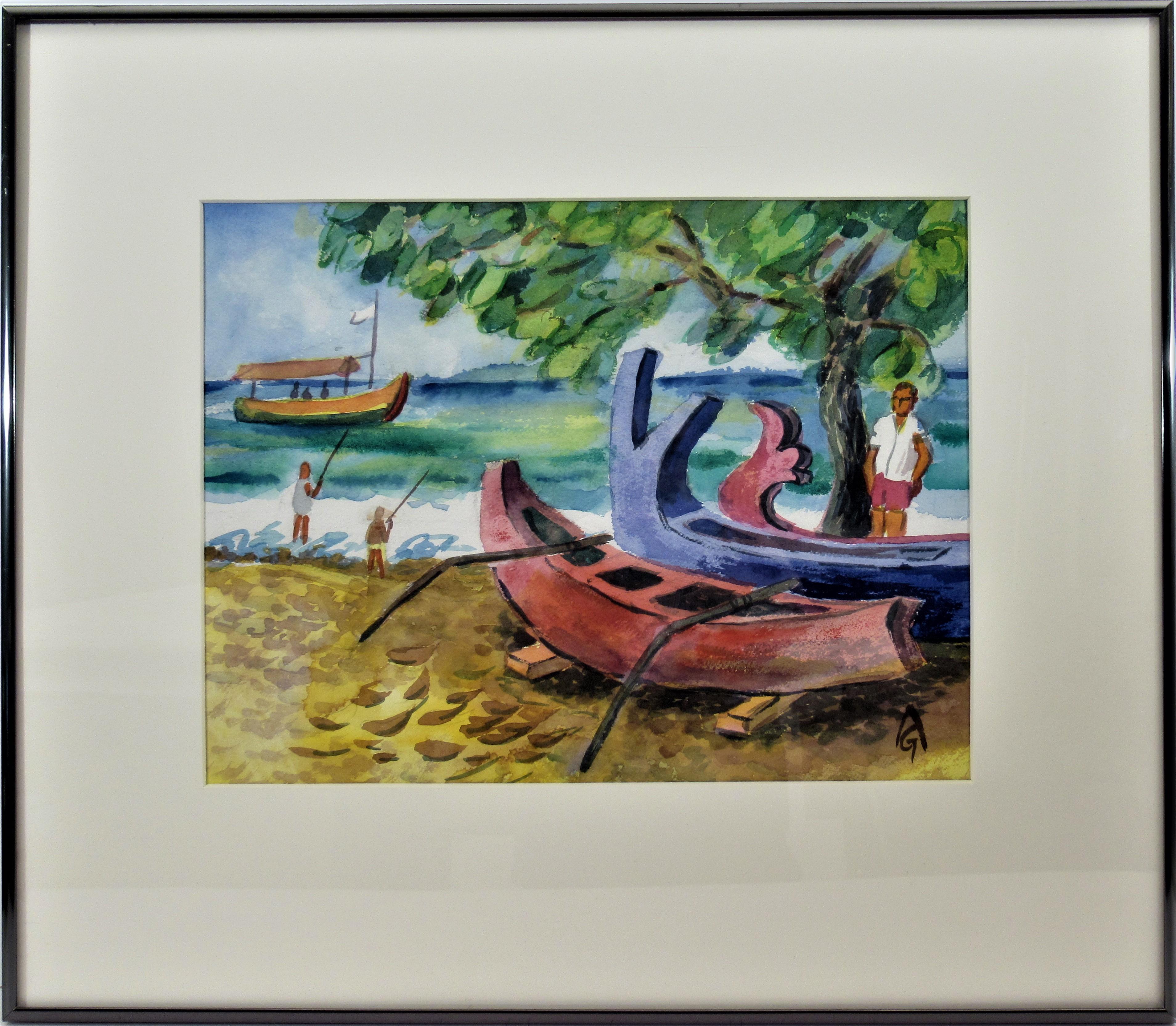 Arnold A. Grossman Landscape Art - Bali Beach