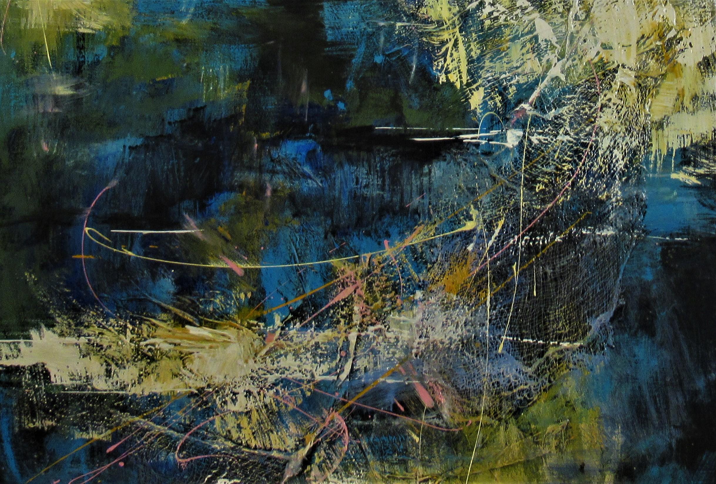 Blaues Hawaii – Painting von Verna Brady