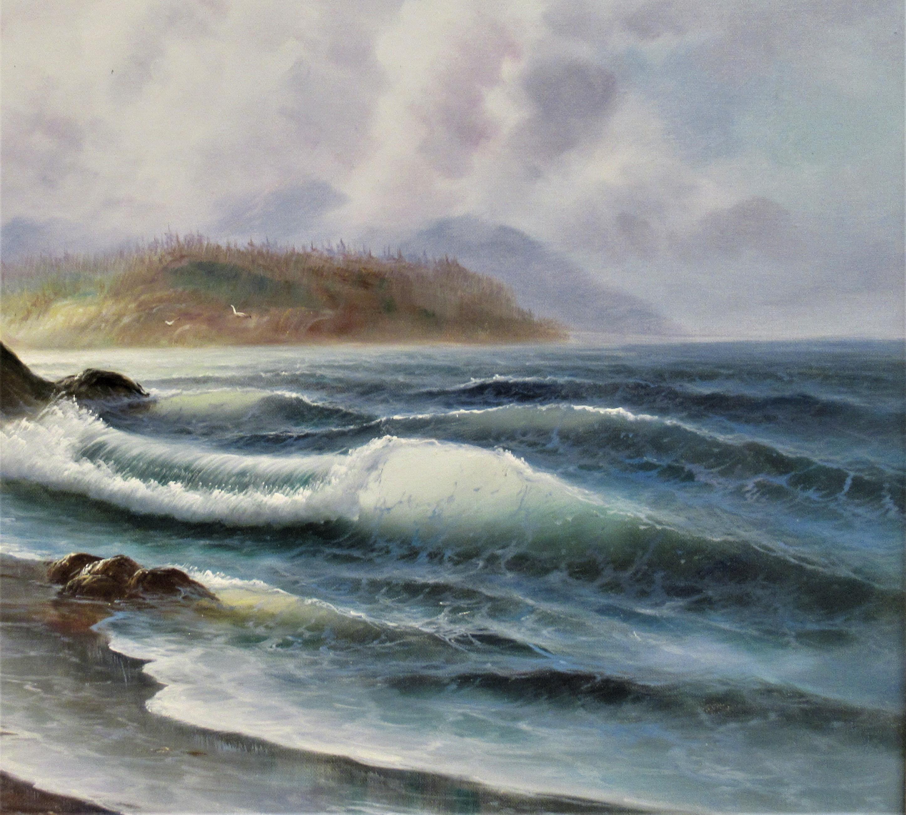 Meereslandschaft (Amerikanischer Realismus), Painting, von june nelson