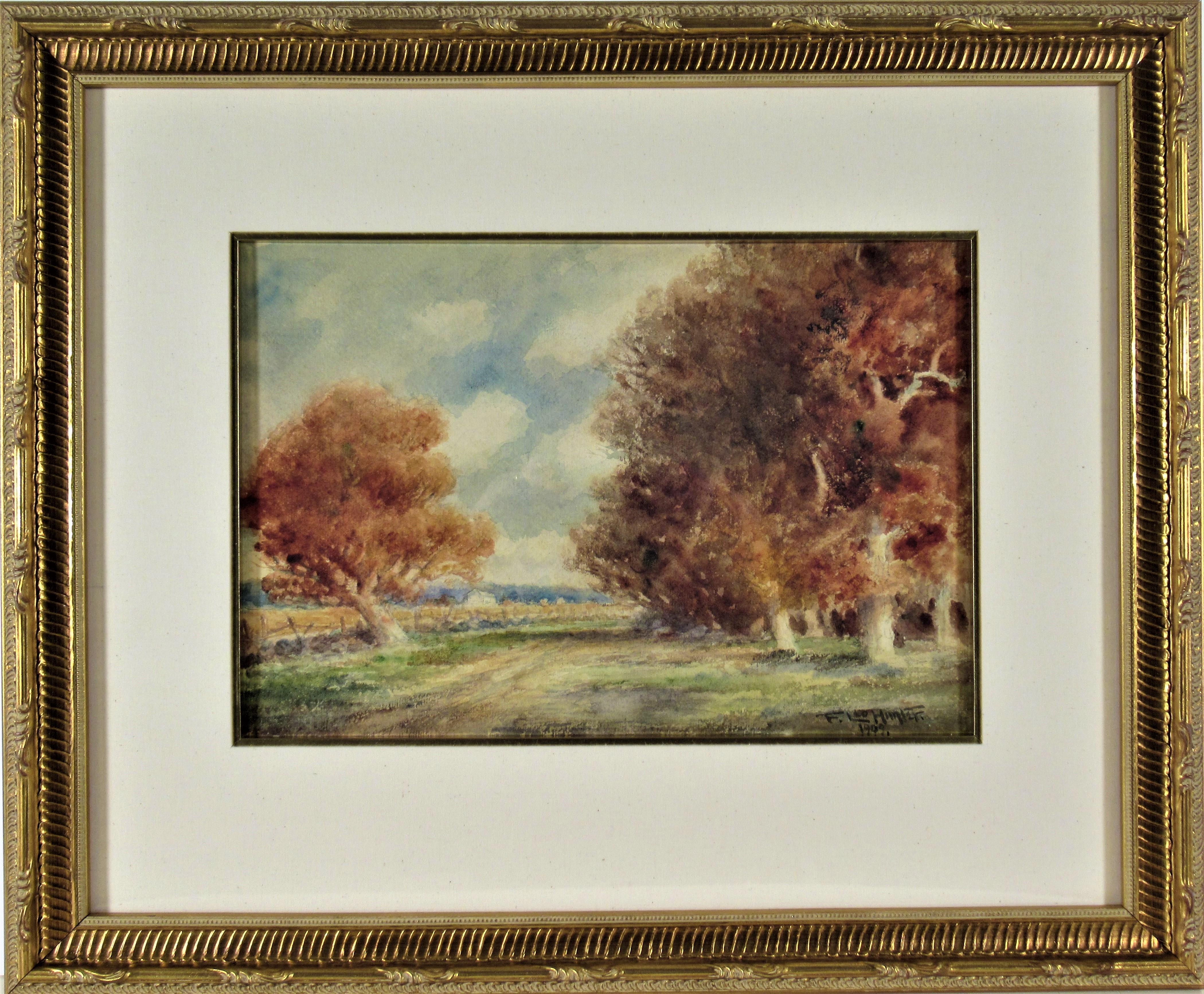 Frederick Leo Hunter Figurative Art - Landscape with Trees