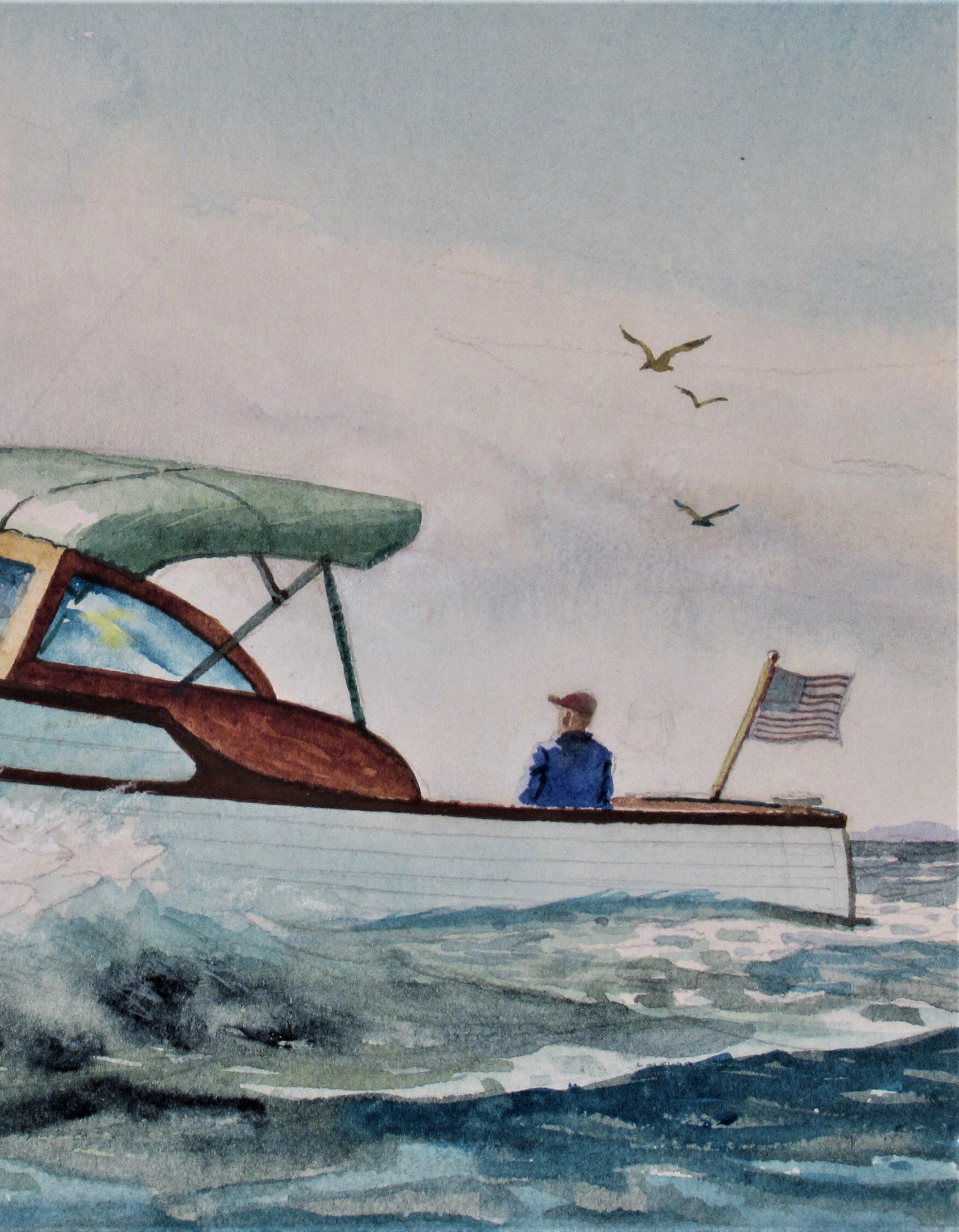 Runaboot - American Realist Art by C. Hjalmar Amundsen