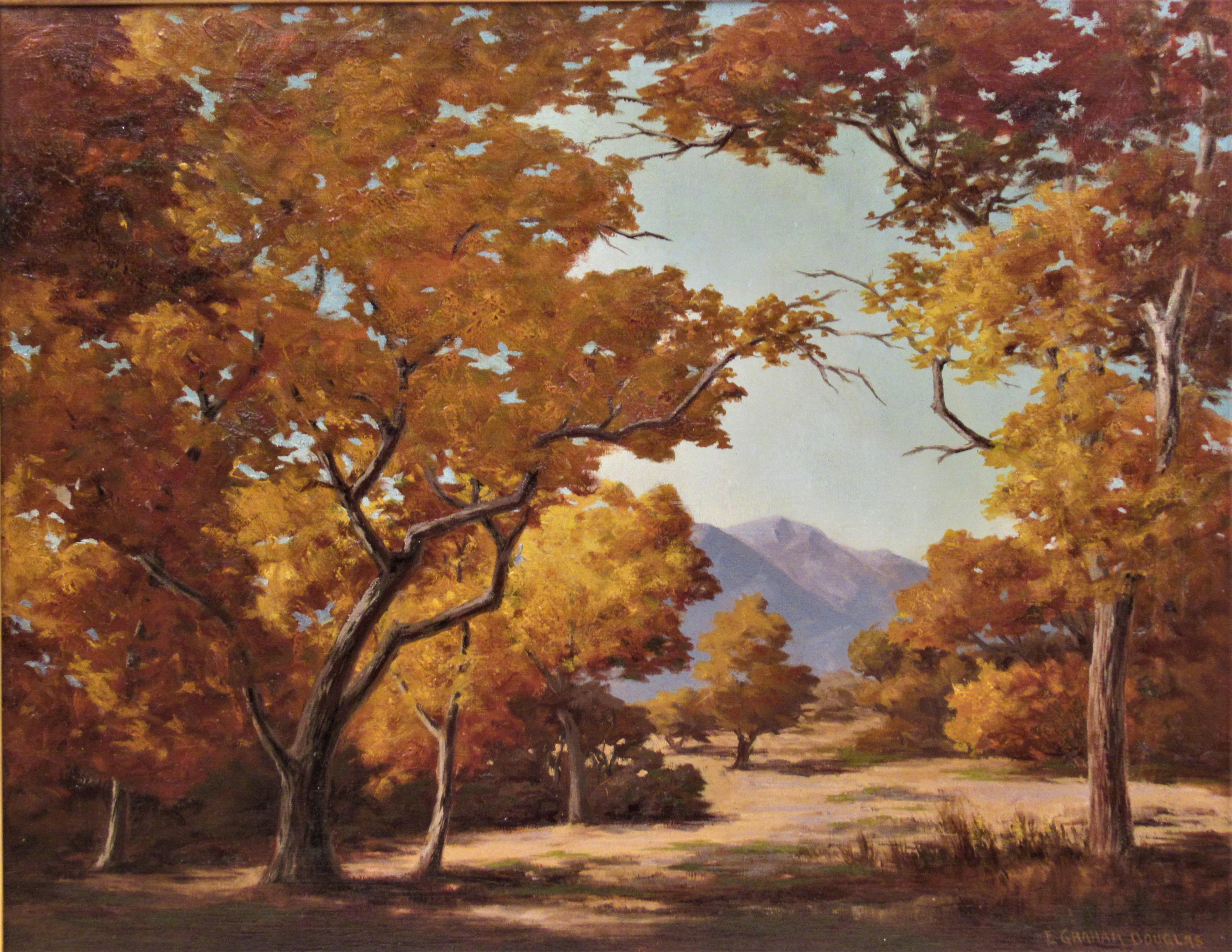 California Landscape Trees - Painting by Earl Graham Douglas