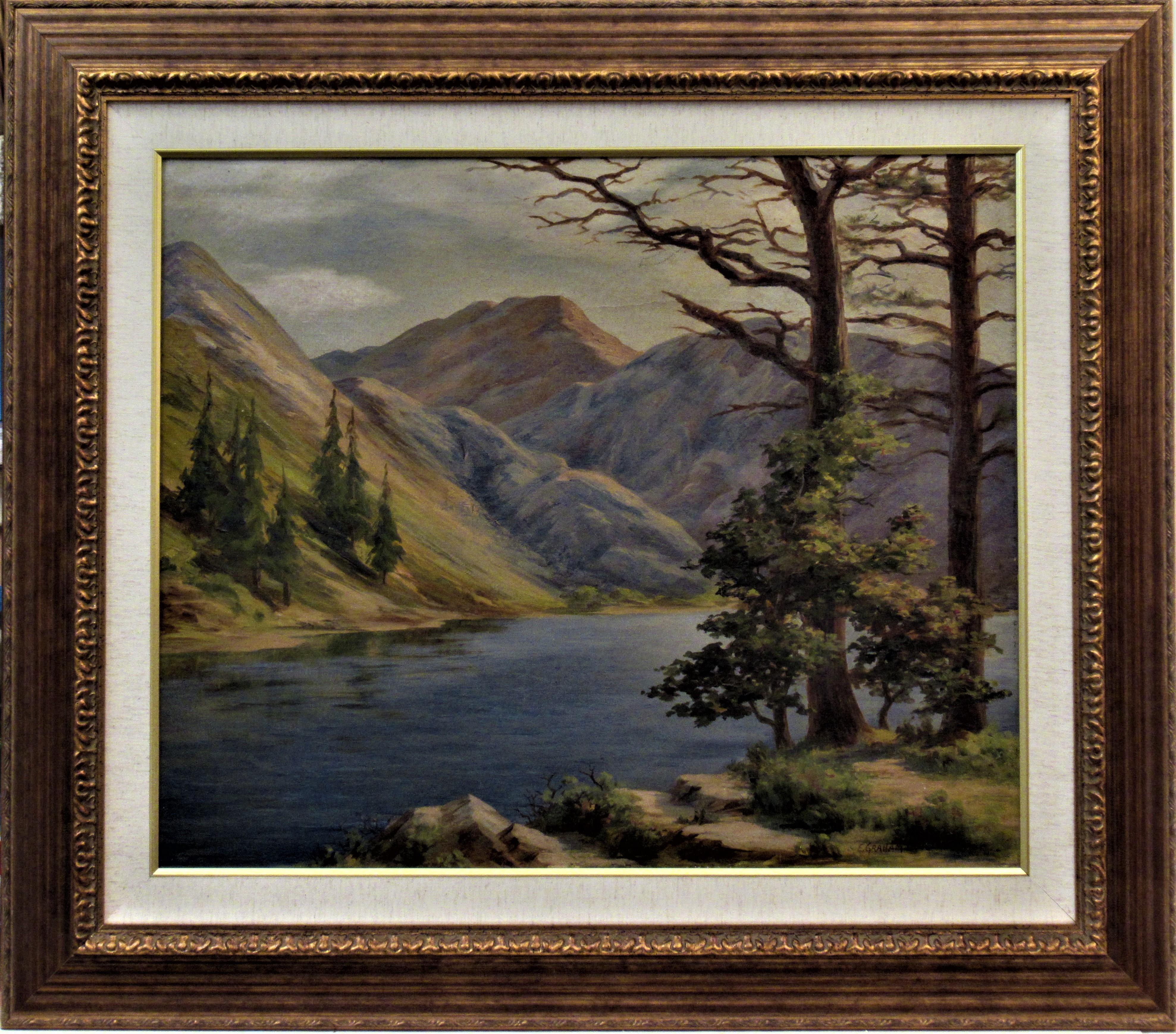 Earl Graham Douglas Landscape Painting - Convict Lake, High Sierra